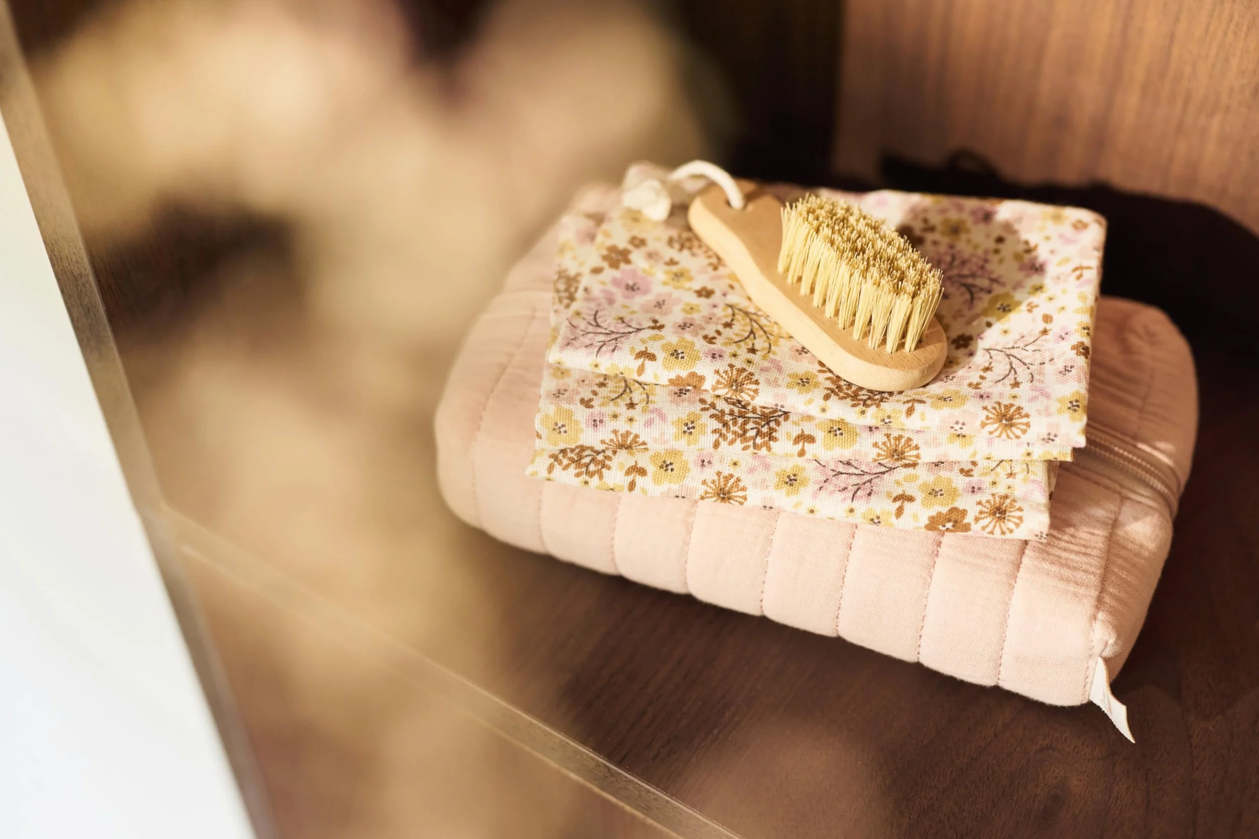 Jollein Gants de Toilette Bébé Flower Fairies Lot de 3 15x20 cm Mousseline 100% Coton OEKO-TEX