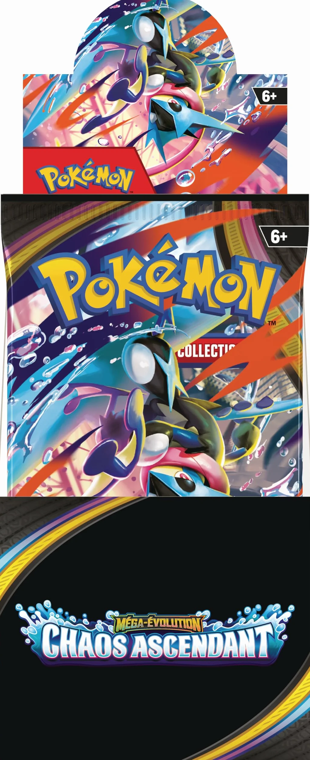 Pokémon présentoir de boosters Méga-Évolution Chaos Ascendant 18 boosters