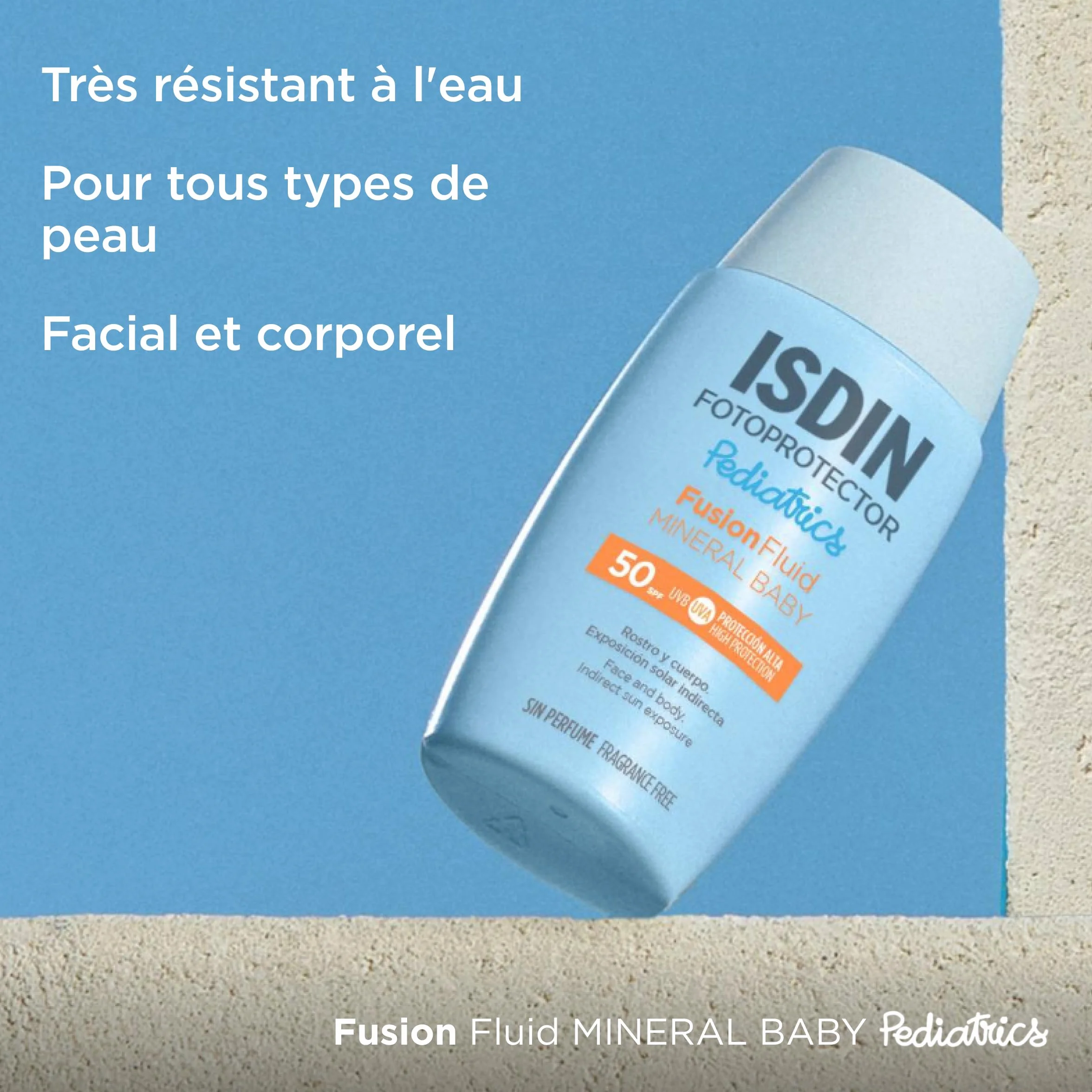 ISDIN Pediatrics Fusion Fluid Mineral Baby SPF 50 Crème Solaire Fluide 50ml