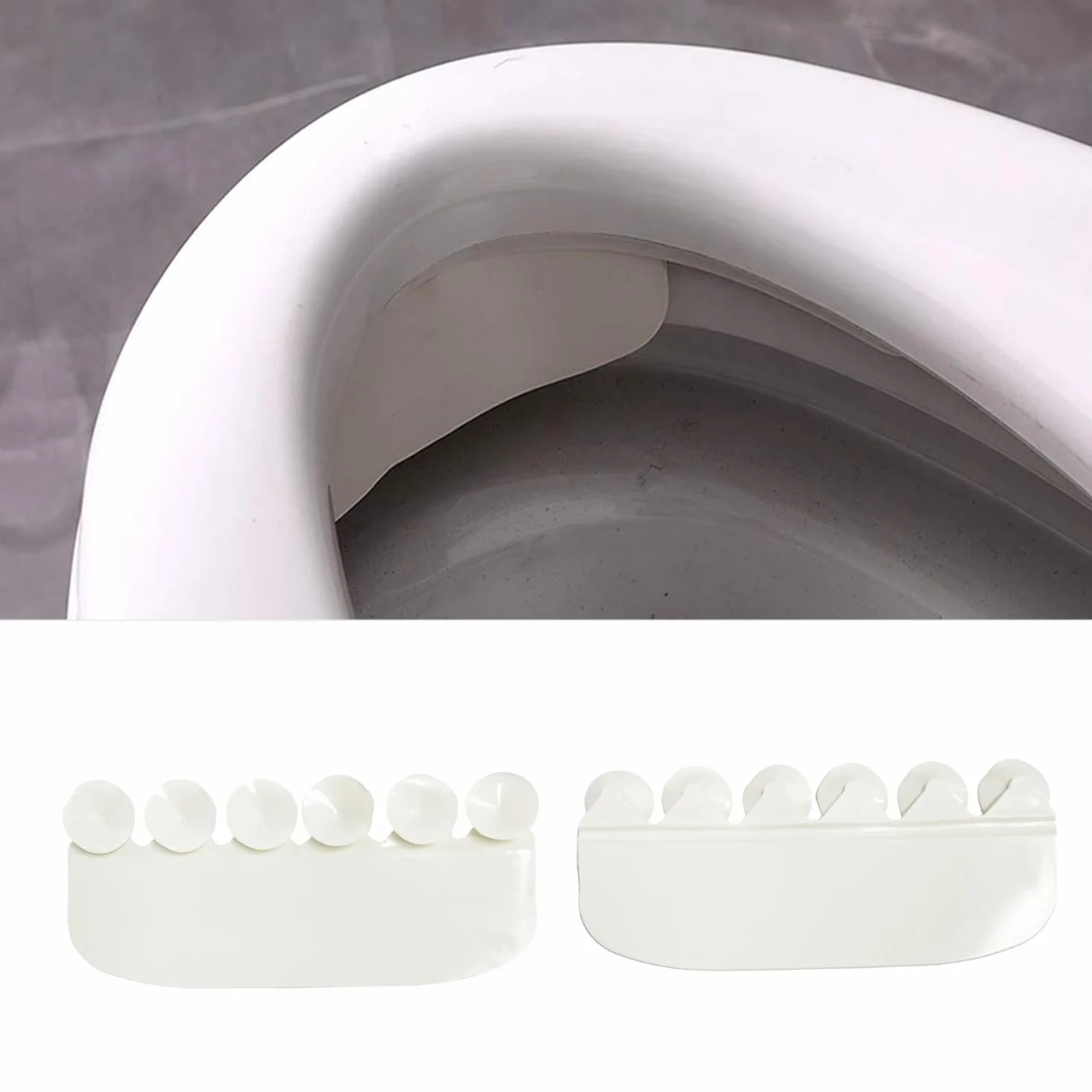 2 Déflecteurs D'Urine Toilettes avec Ventouse Protection Anneau Réutilisable Accessoires Entraînement Enfants
