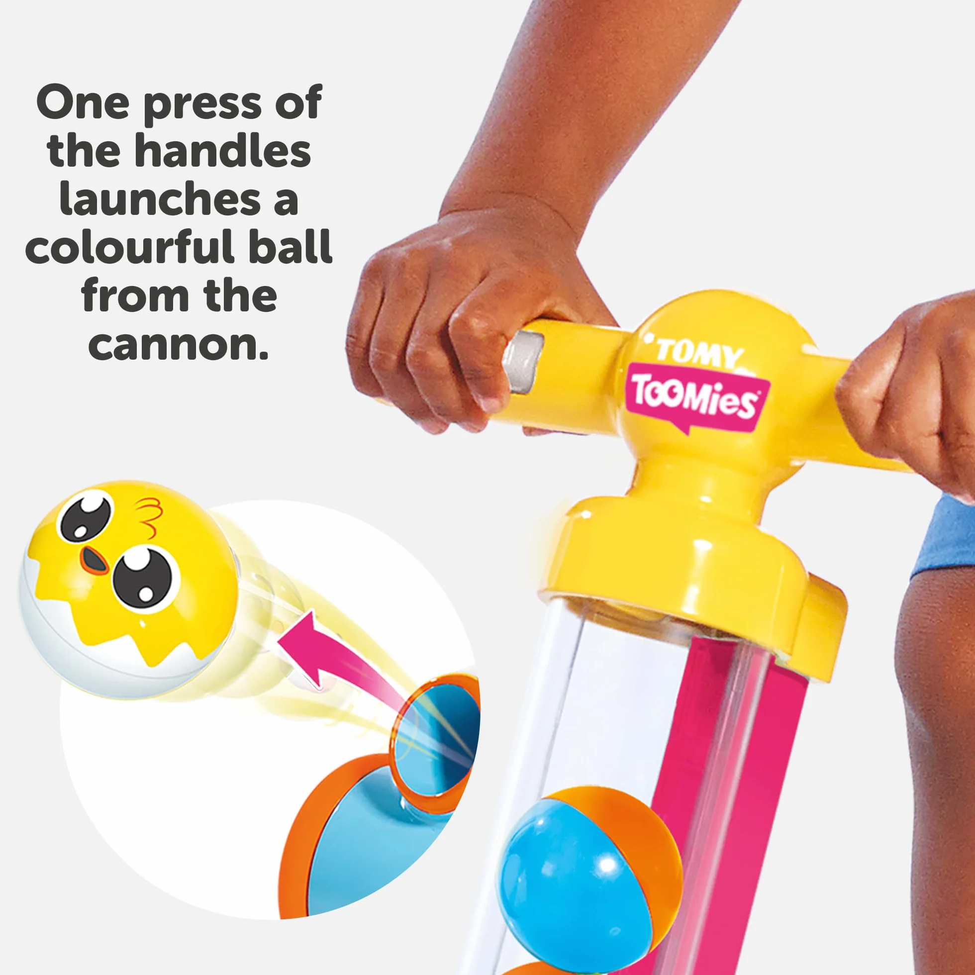 Tomy Toomies Fun Trott' Jouet à Pousser Bébé Aide à la Marche Enfant 18 Mois 3 Ans