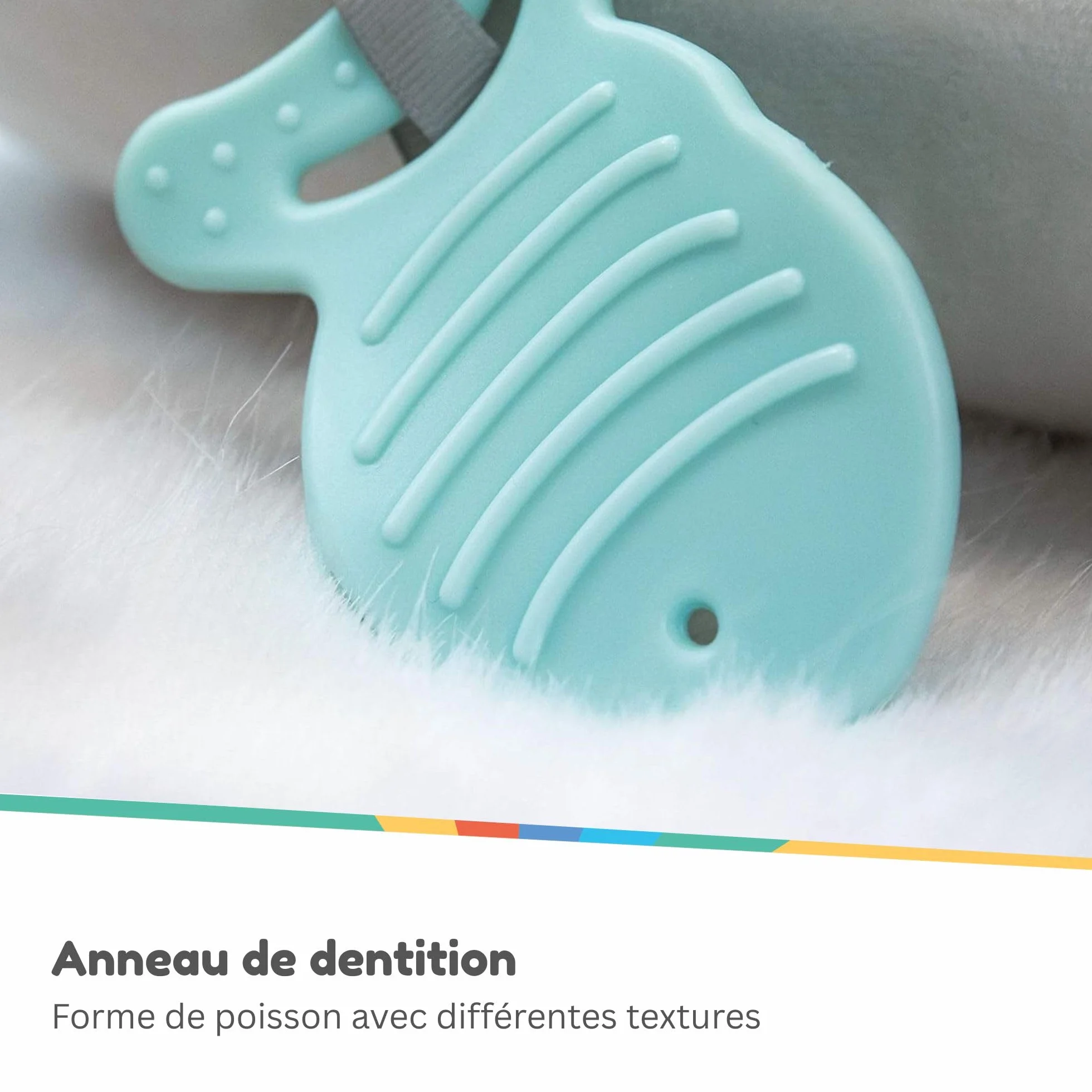 Nuby Coussin Bébé Interactif Little Penguin Tummy Time | Oreiller Sensoriel Pingouin Gris Dès la Naissance