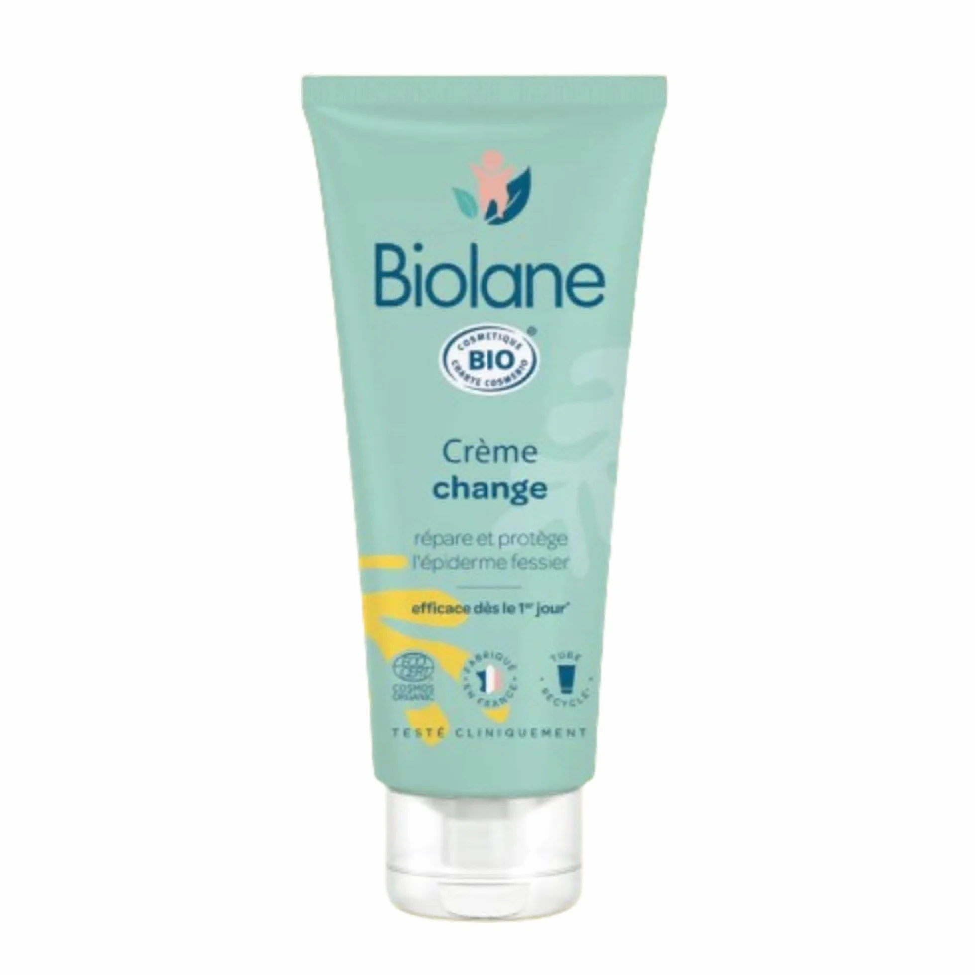 BIOLANE Creme de change Certifié BIO Soulage Répare Irritations rougeurs siège Bébé Ingrédients origine naturelle Fabriqué France