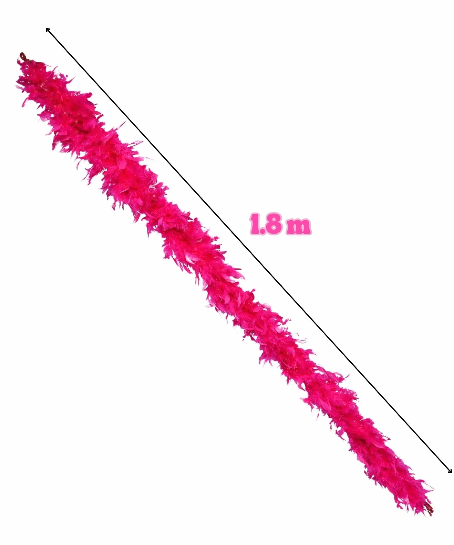 Runesol Boa plume rouge 50g 1,8m plumes de dinde accessoires fête festival
