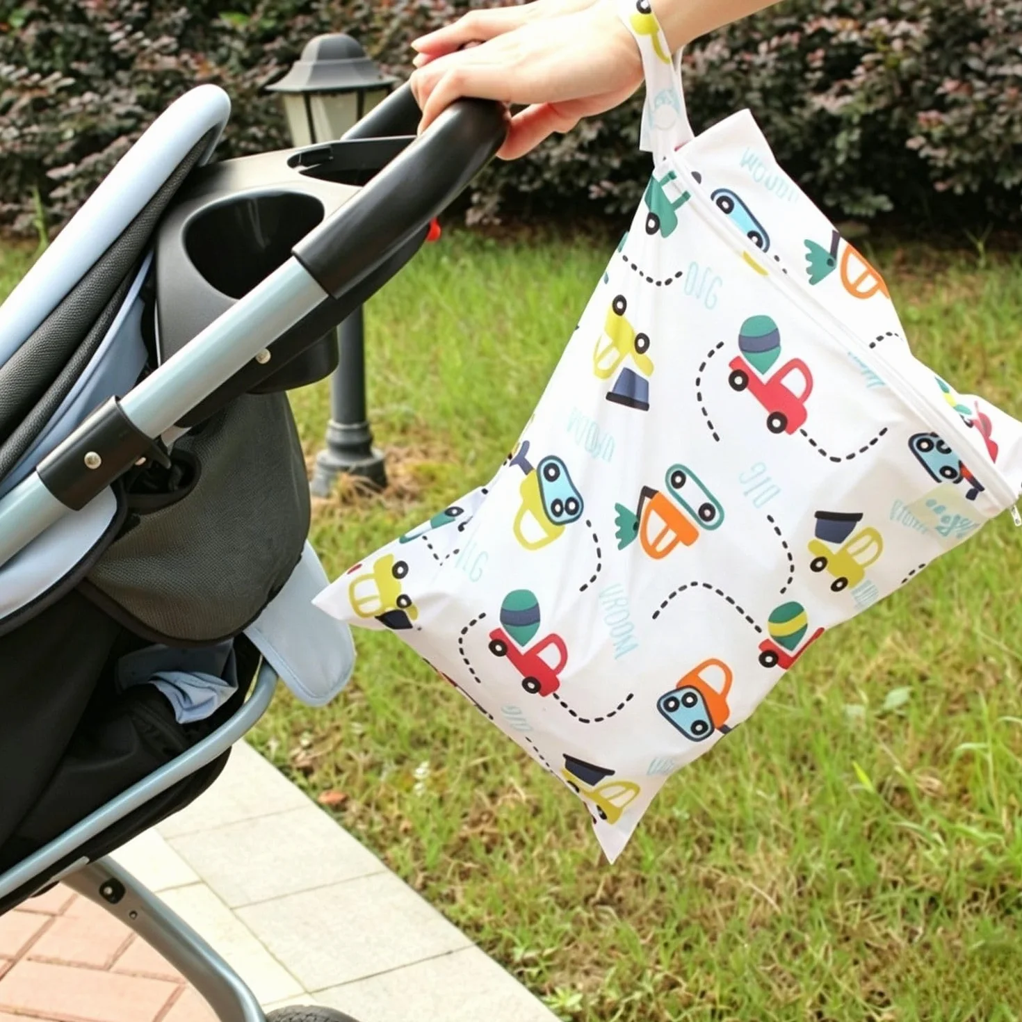 Lot de 2 Sacs À Couches Étanches Avec Fermeture Éclair Pour Crèche Natation Voyages