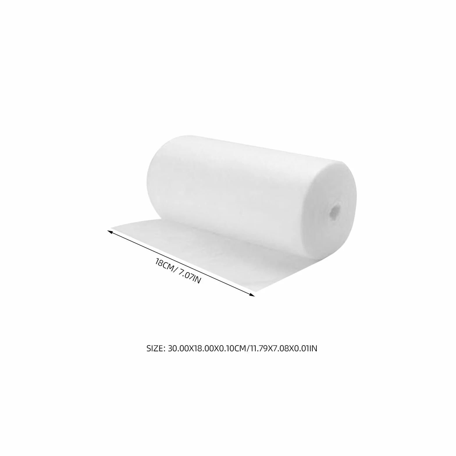 Doublures de Couches Lavables en Fibre de Bambou Blanc, 100 Feuilles