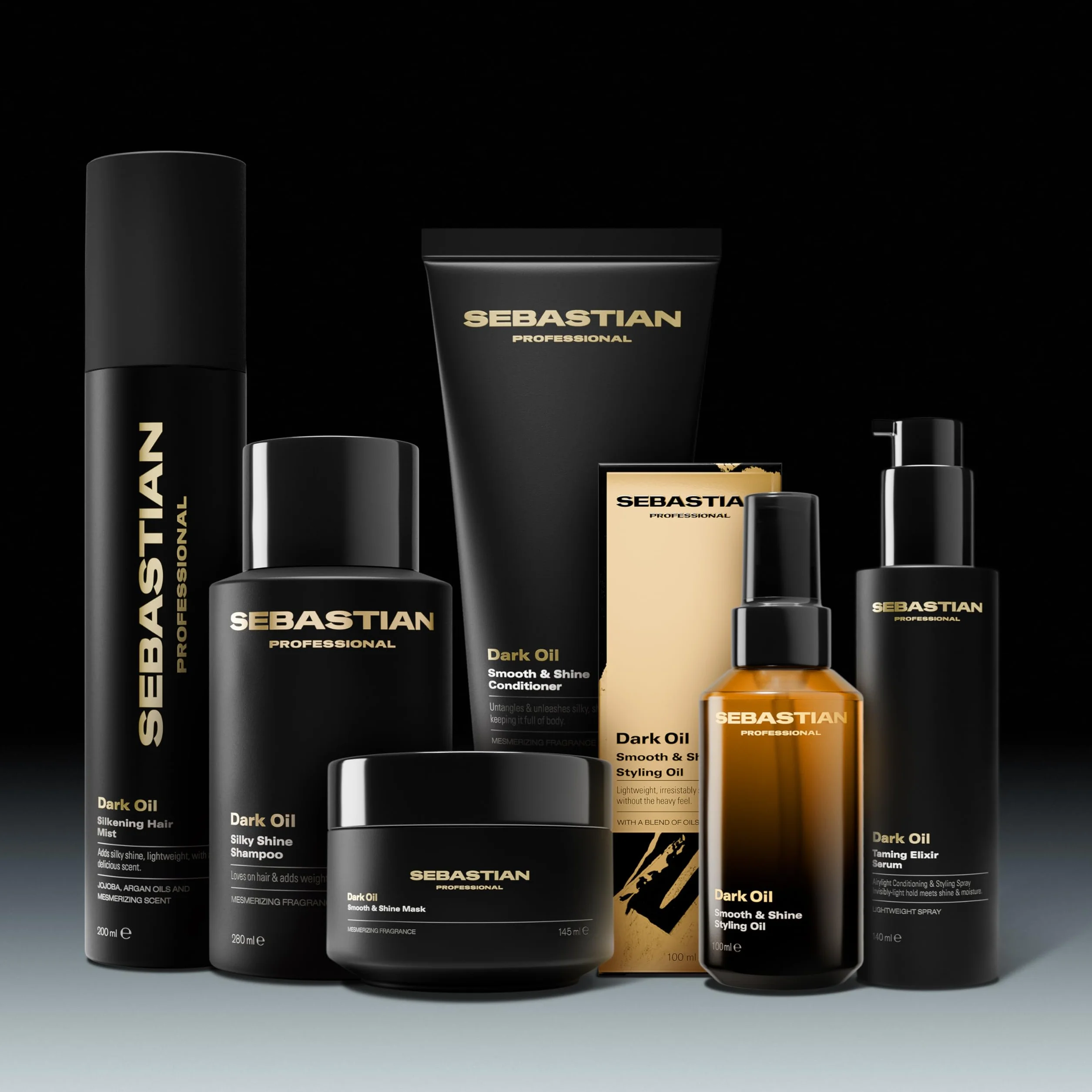 Sebastian Professional Dark Oil Shampoing brillance et lissage professionnel