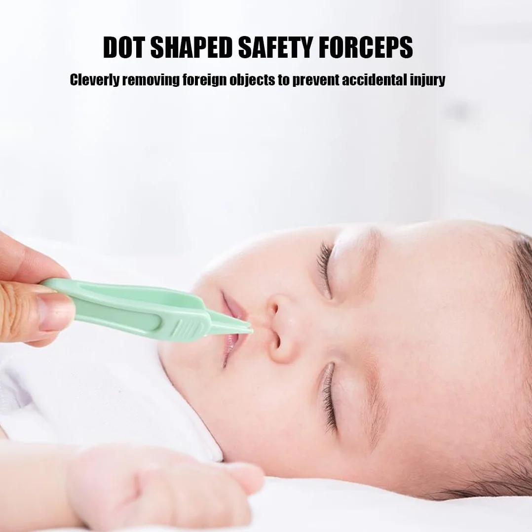 Pince à épiler pour Bébé Sécurité Douce et Sûre 4pcs