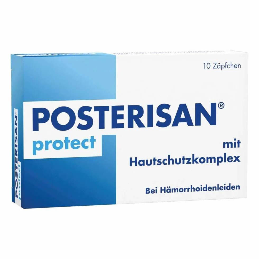 Posterisan protect Zäpfchen bei Hämorrhoidenleiden, 10 Suppositoires
