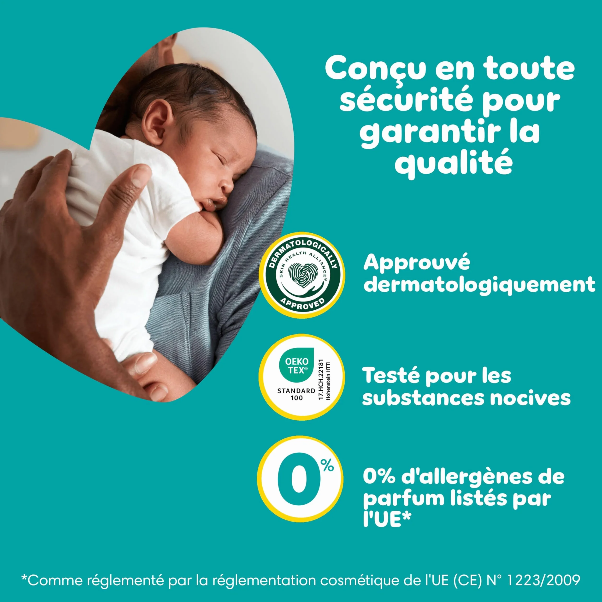 Pampers Baby-Dry Taille 4 108 Couches 9kg-14kg Nuit Confortable Sans Fuites