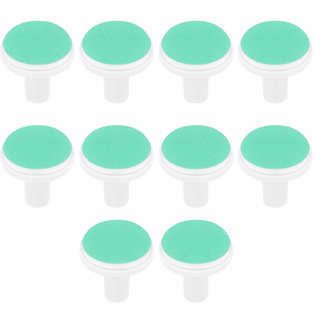 12 Pièces Pads de Remplacement pour Lime à Ongles Électrique, Compatible avec Limes Standard, Vert