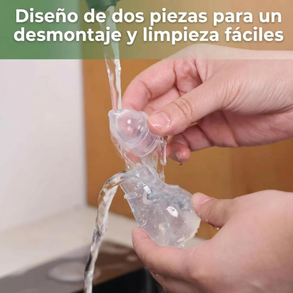 Haakaa Aspirateur Nasal Bébé Silicone Manuel Easy-Squeeze Nettoyeur Nez Nouveau-né Tout-petit 0M+ Transparent Embout Rechange