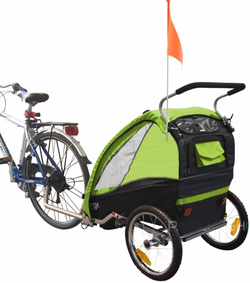 Fox Remorque à passager pour vélo convertible en poussette pour 1 enfant
