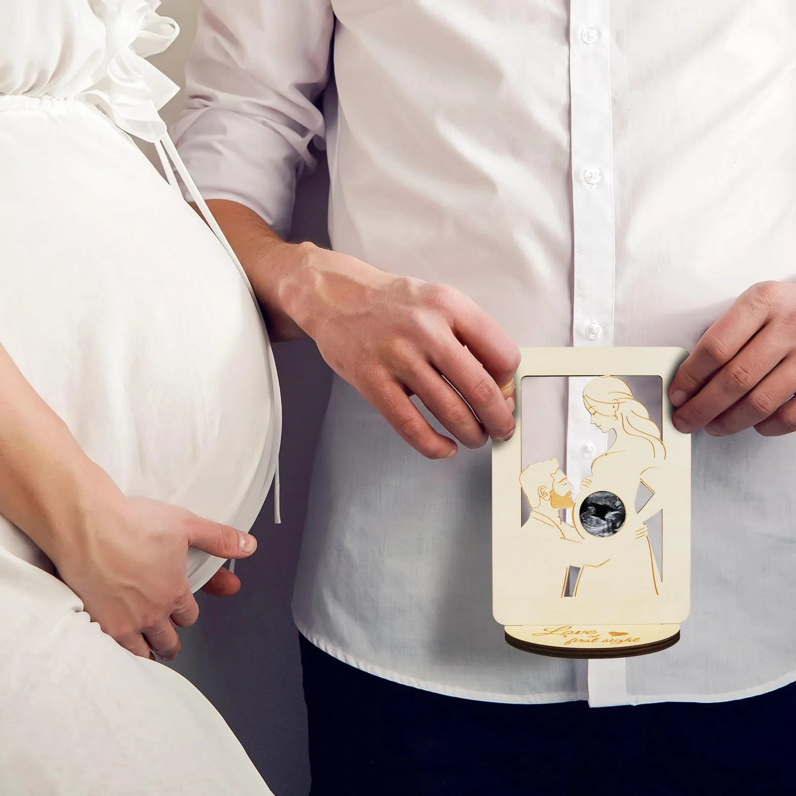 Cadre Photo pour Femme Enceinte SUNYOK Support Photo Ultrasons Idée Cadeau Fête des Mères