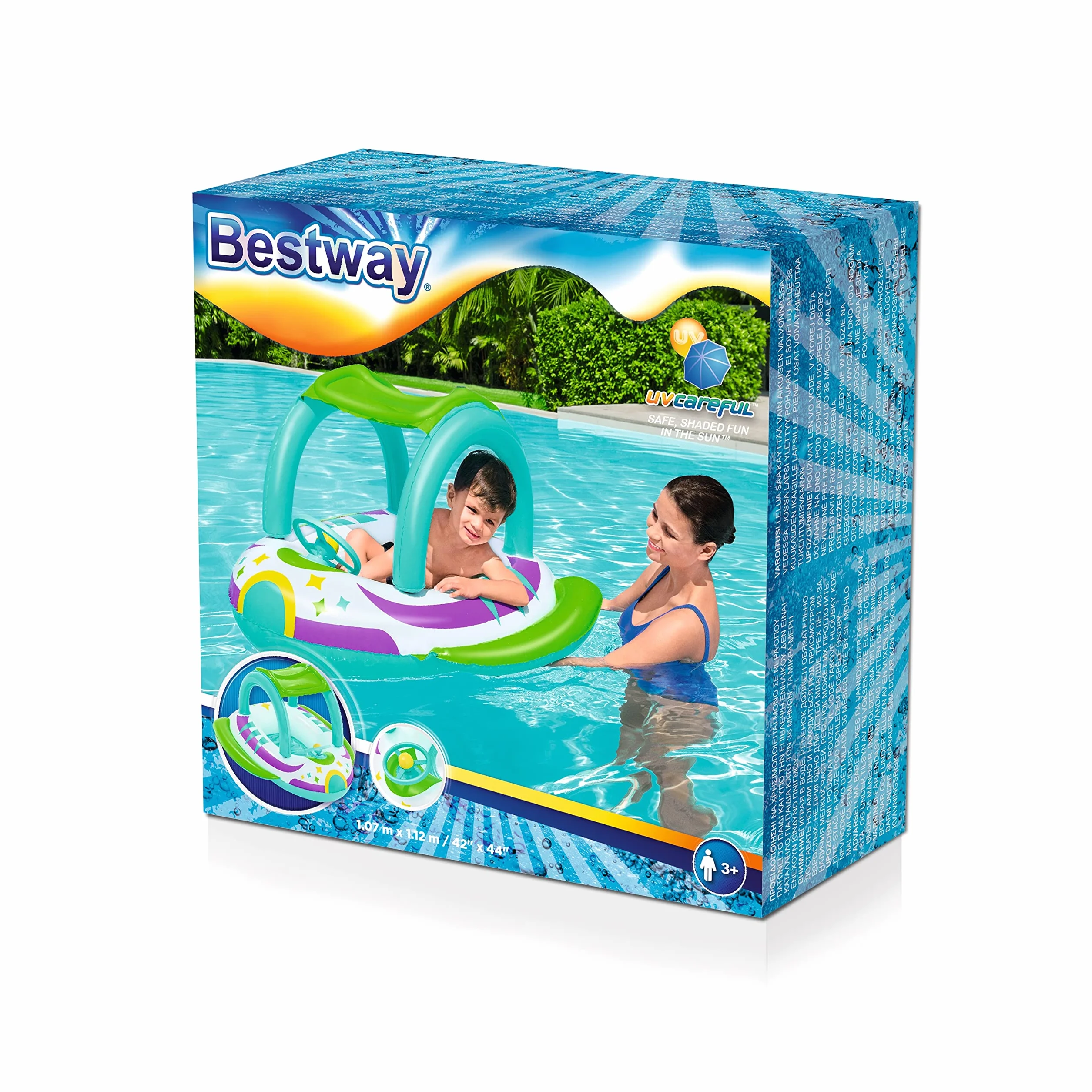 Bestway Inflatable Fox Float for Kids Swimming Pool Toy