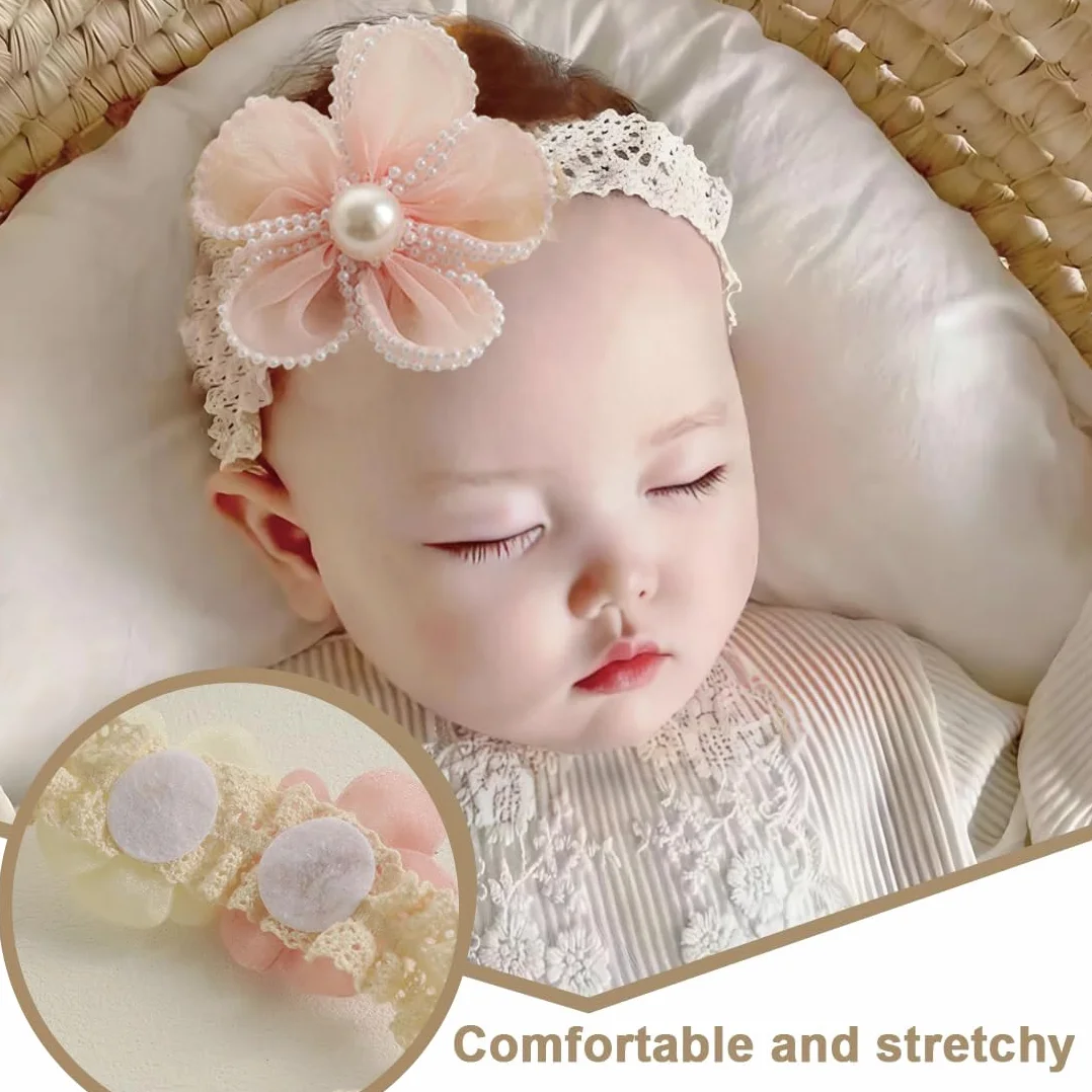 Bandeaux Bébé Fille Bandeau Cheveux Arc Turban Élastique Fleur Accessoires Enfant