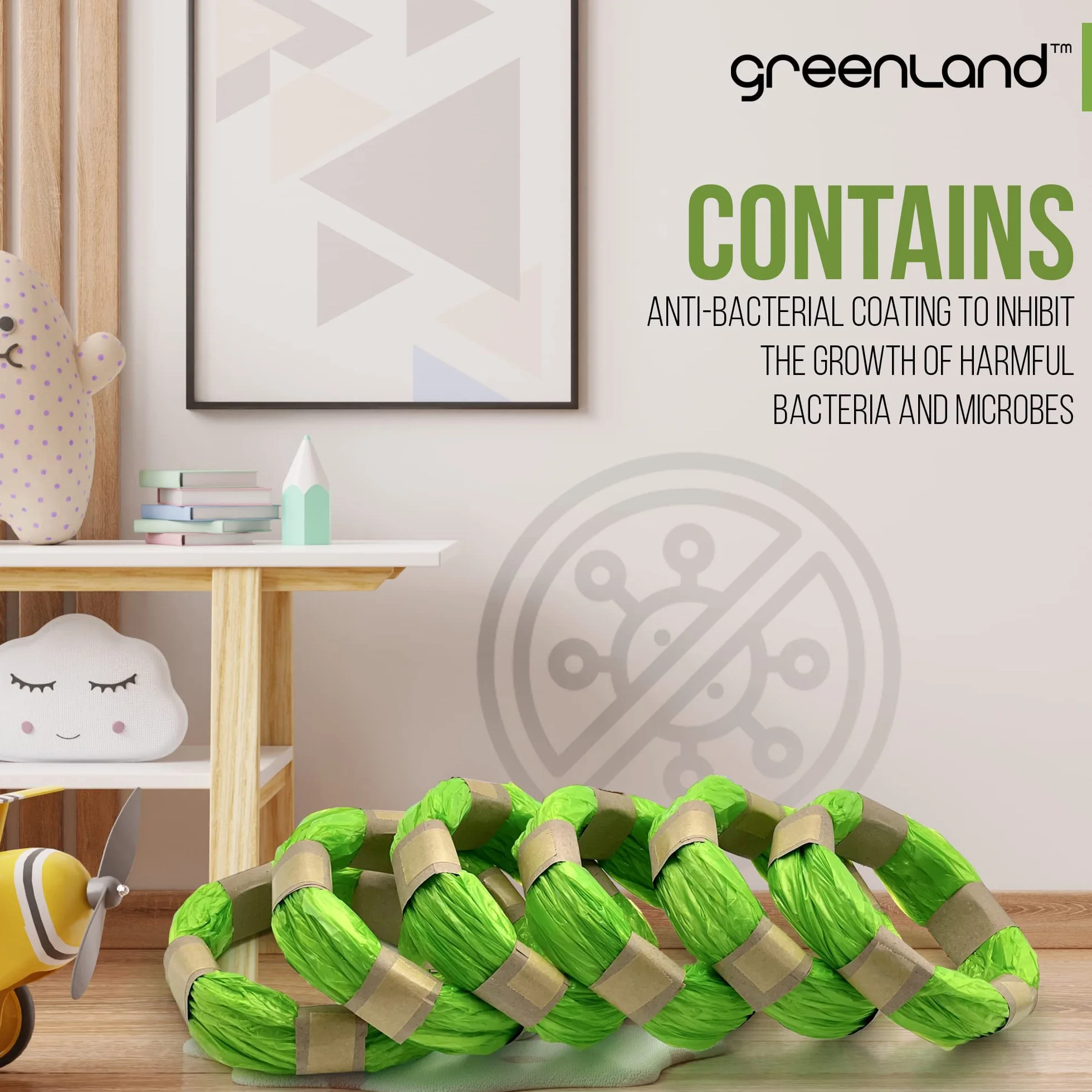 Greenland Anneaux de Recharge Tommee Tippee Twist & Click Simplee Sangenic Lot de 6