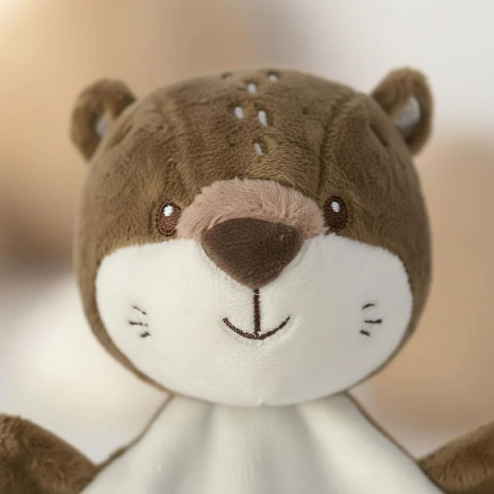 Les Doudous Malins Lilou la Loutre 30 cm Doudou Brodé Prénom Cadeau Naissance Bébé