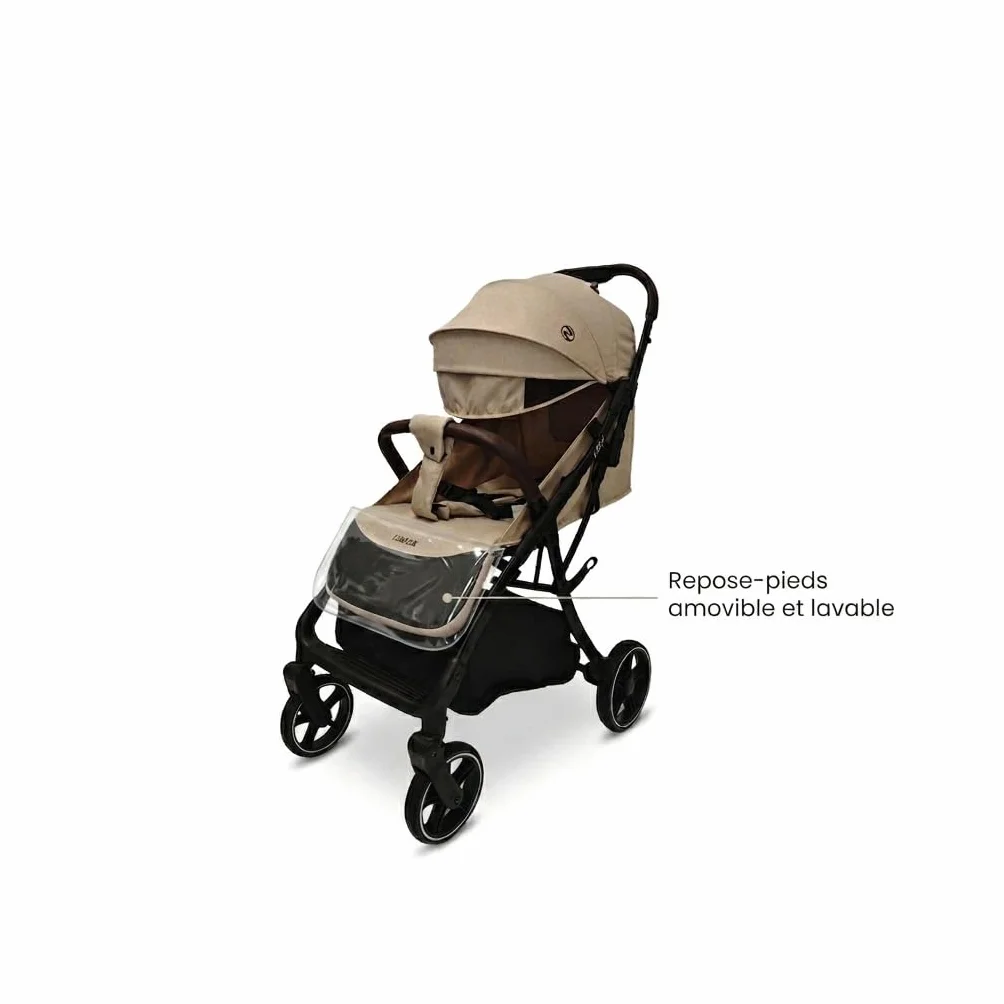 Nania Lexy poussette citadine compacte canne 0-4 ans 22kg légère 7,5 kg inclinable habillage pluie couvre-jambe inclus
