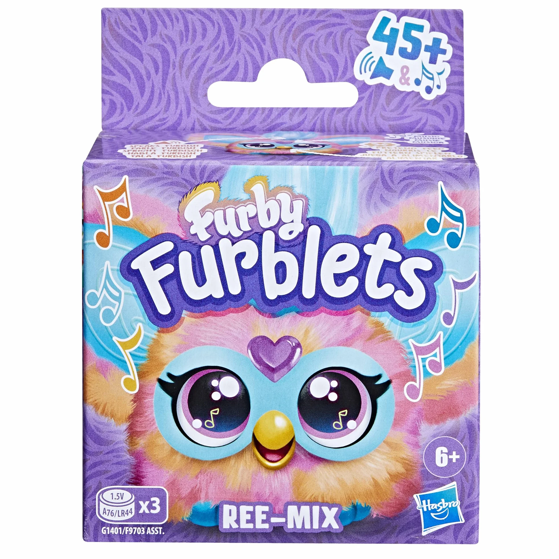 Furby Furblets Ree-Mix Mini Peluche électronique Corail