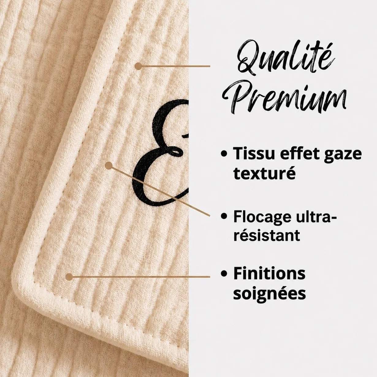 Protège Carnet de Santé Personnalisé Bébé – Prénom Personnalisable – Cadeau Naissance Original – Fabriqué en France – Beige