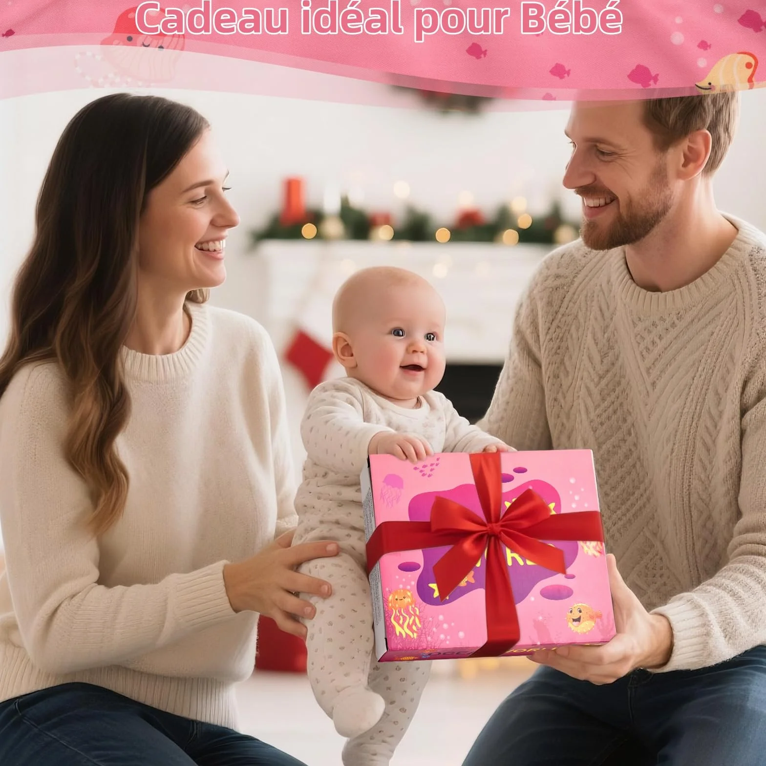 Jouet Montessori Pêche à la Ligne pour Enfant 1 2 3 Ans, Apprendre les Couleurs, Cadeau Fille Garçon 6-18 Mois