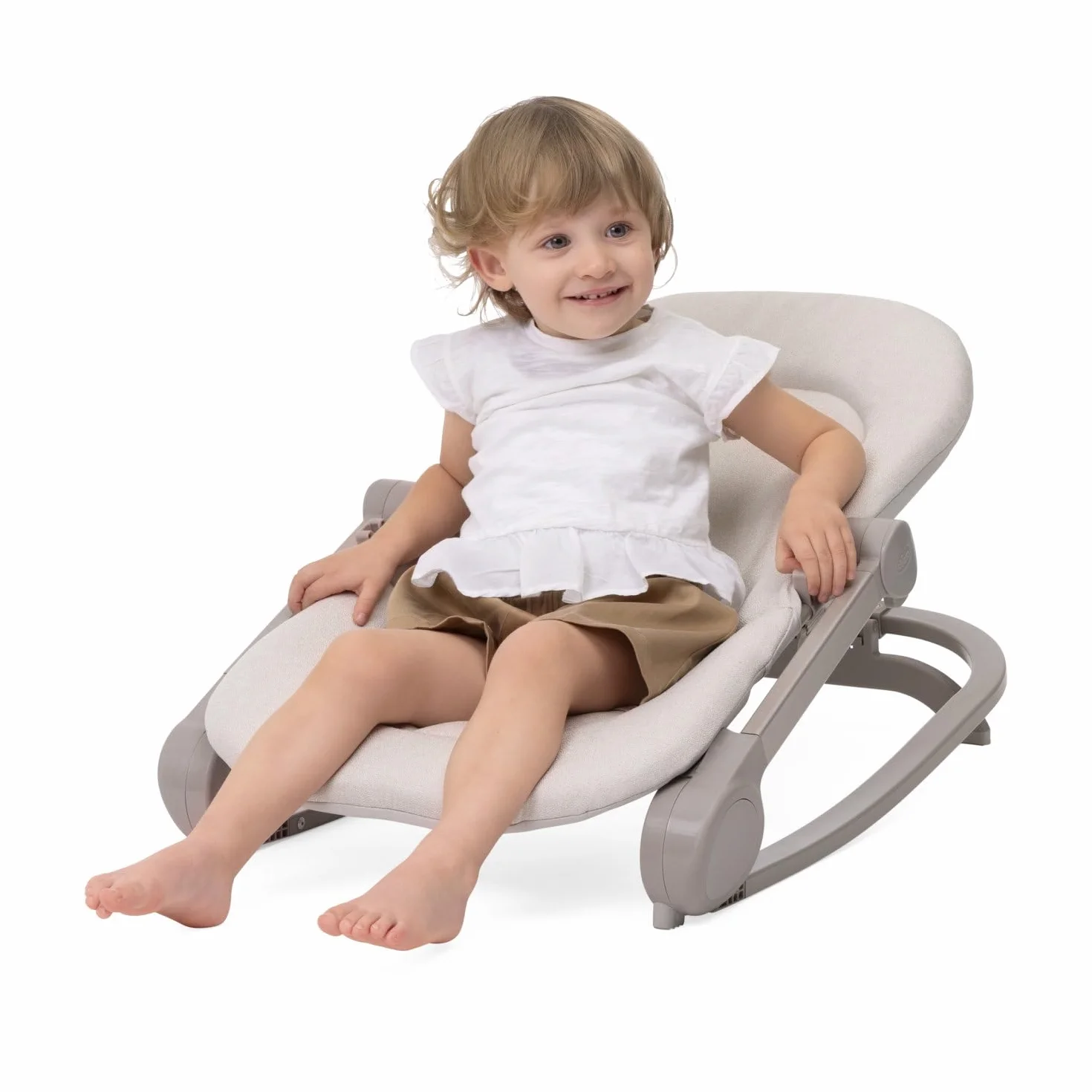 Chicco Transat Magia 2-en-1 : Transat Nouveau-né et Chaise jusqu'à 18 kg, Barre de Jeux Bois, Mode Balancelle ou Fixe, Dossier Réglable