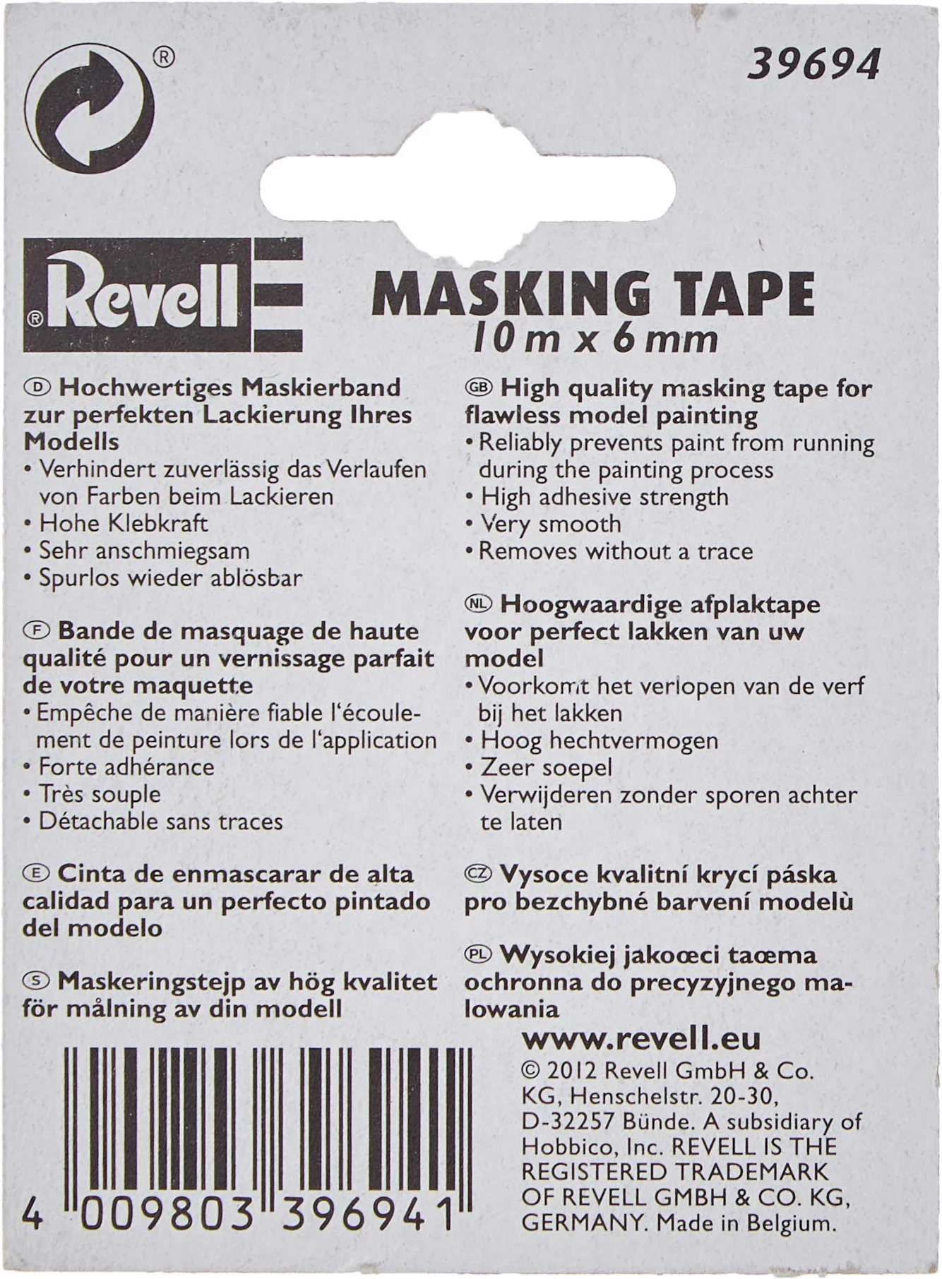 Revell Scotch de Masquage 6 mm