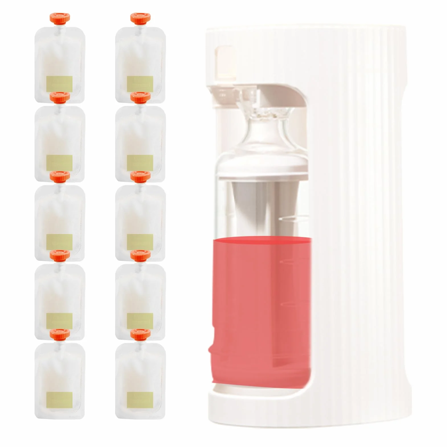 Machine À Aliments Pour Bébé - Station De Remplissage De Purée Fruits Avec Sac De Pressage 10Pcs - Portable Purée Squeezer