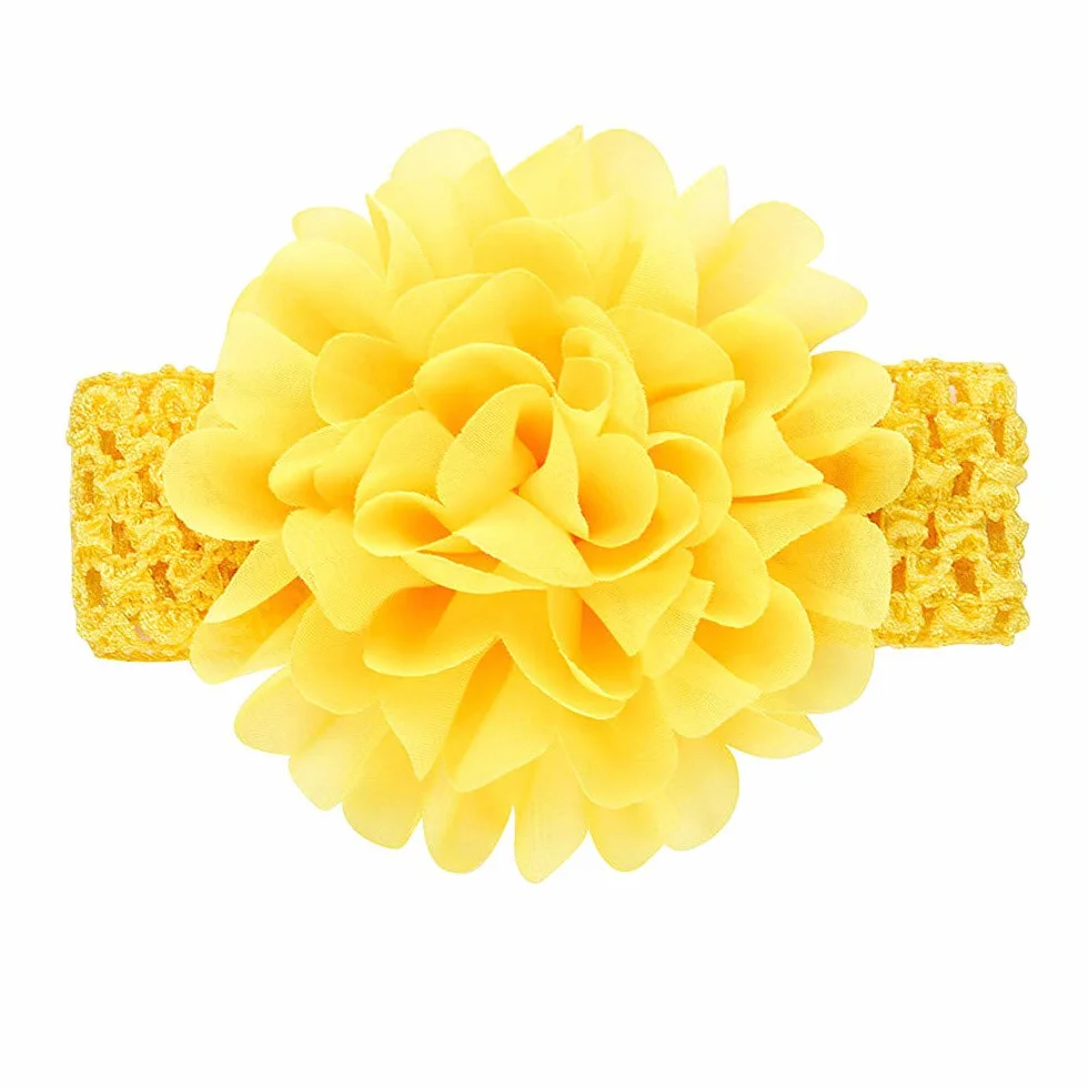 Bandeaux en Mousseline de Soie pour Bébés Filles 18 Pièces Accessoires Cheveux Élastiques Doux