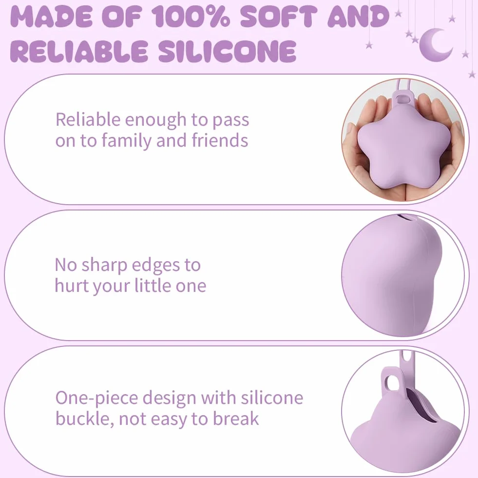 Boîte à sucette en silicone 2 Pcs, imperméable portable pour bébé
