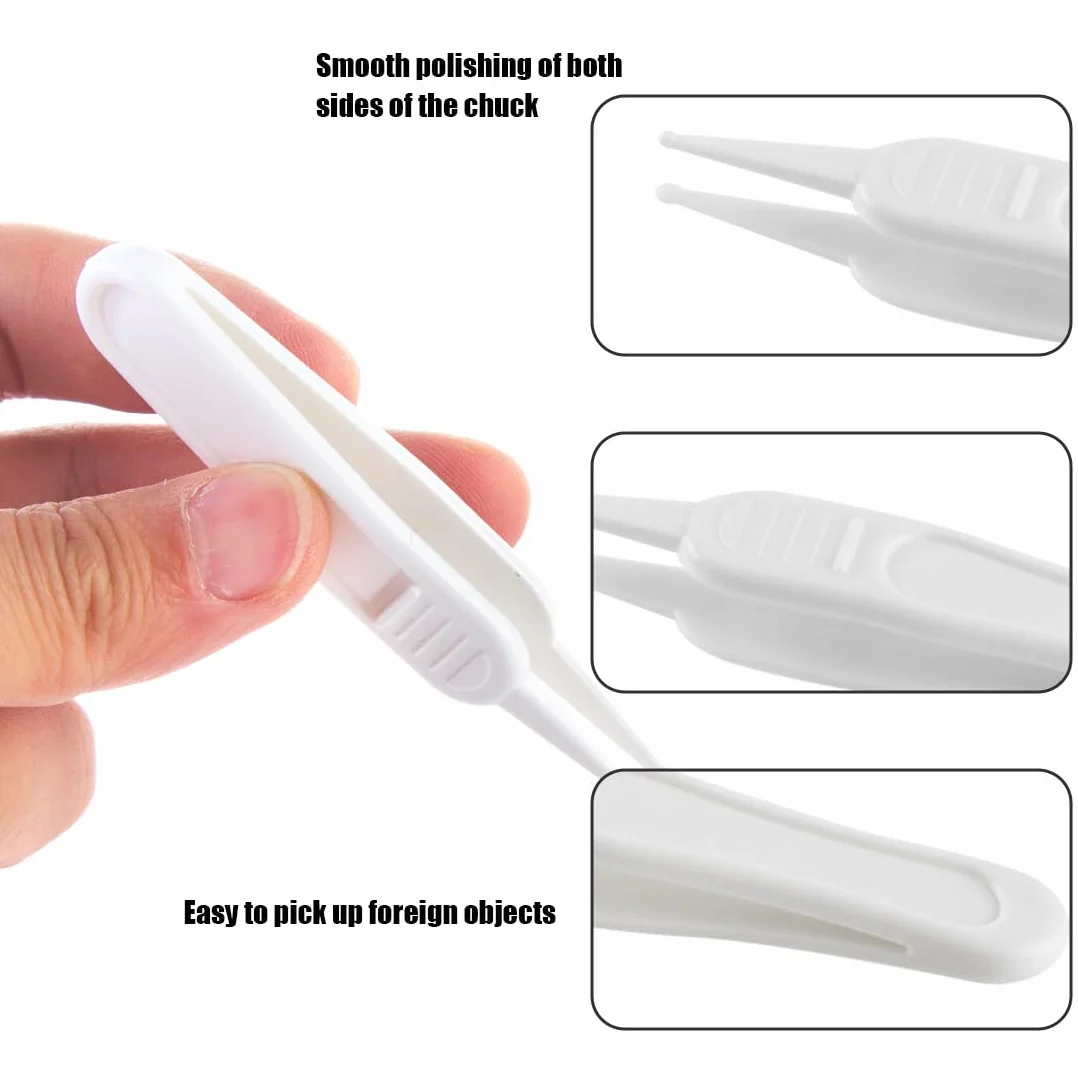 Pince à épiler pour Bébé Sécurité Douce et Sûre 4pcs