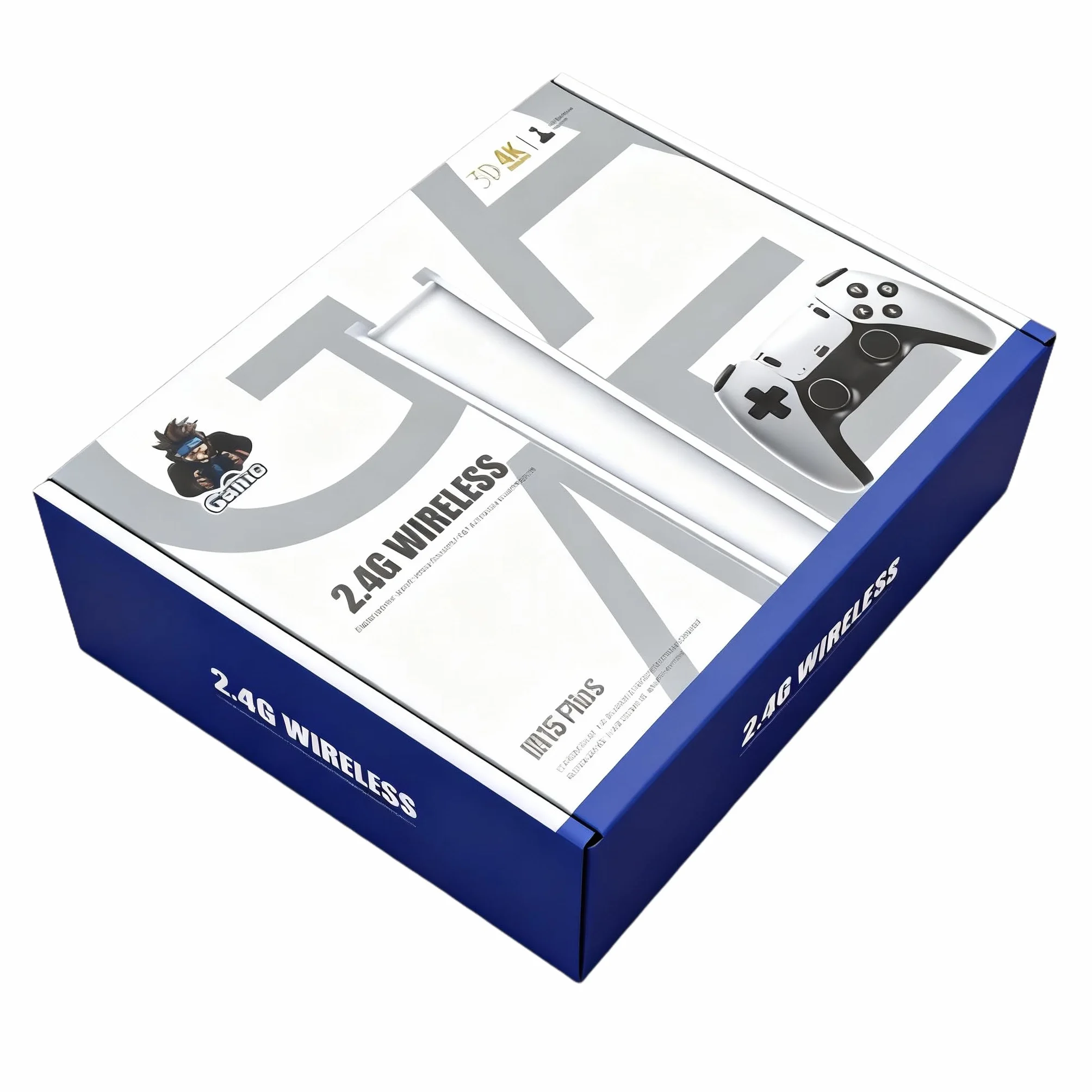 Console de Jeux Rétro Rexoplay avec HDMI 4K, 23 Émulateurs, 40000+ Jeux, Manettes Sans Fil 2.4G