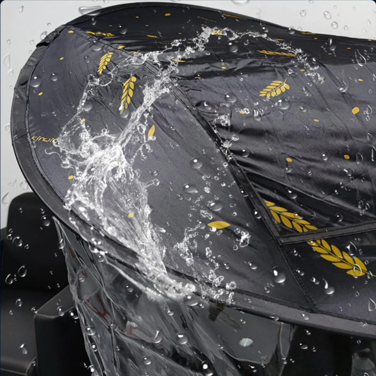 Auvent Parapluie, Pare-Soleil, Protection Contre la Pluie, Protection résistante aux UV, Support de Parapluie électrique pour la Plupart des fauteuils roulants (Wheelchair with Handle)