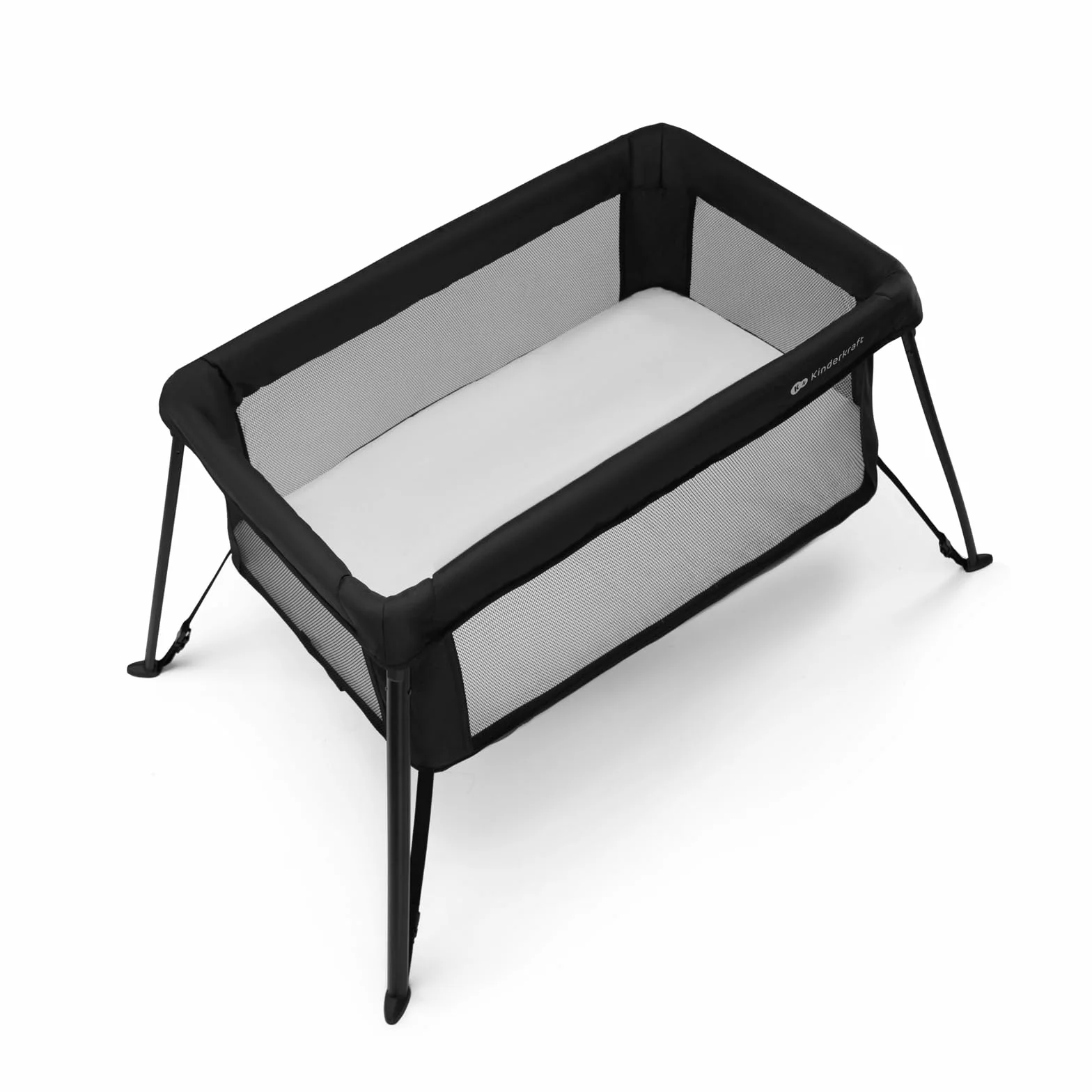Kinderkraft Cami Lit Parapluie 3 en 1, Lit bébé avec Matelas, Noir