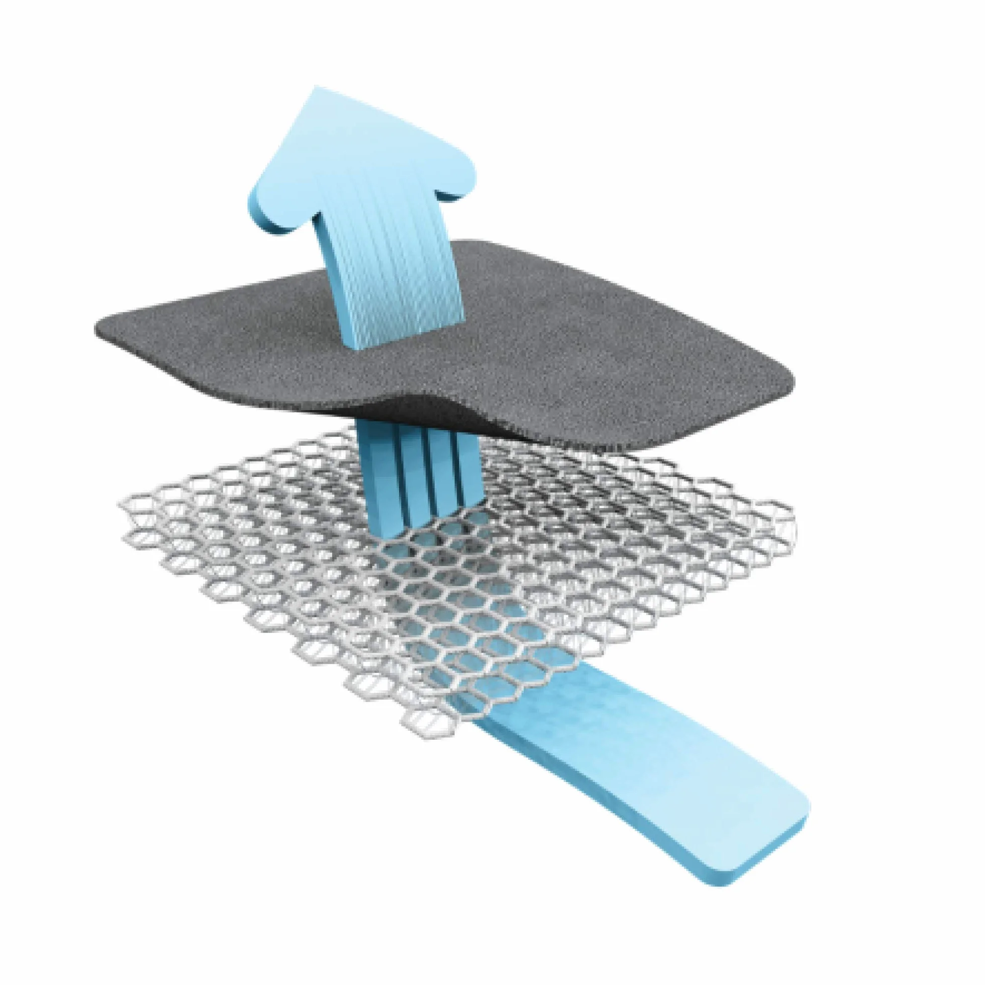 AeroMoov Assise Air Layer Siège-Auto Coton Bio Groupe 1 Anthracite