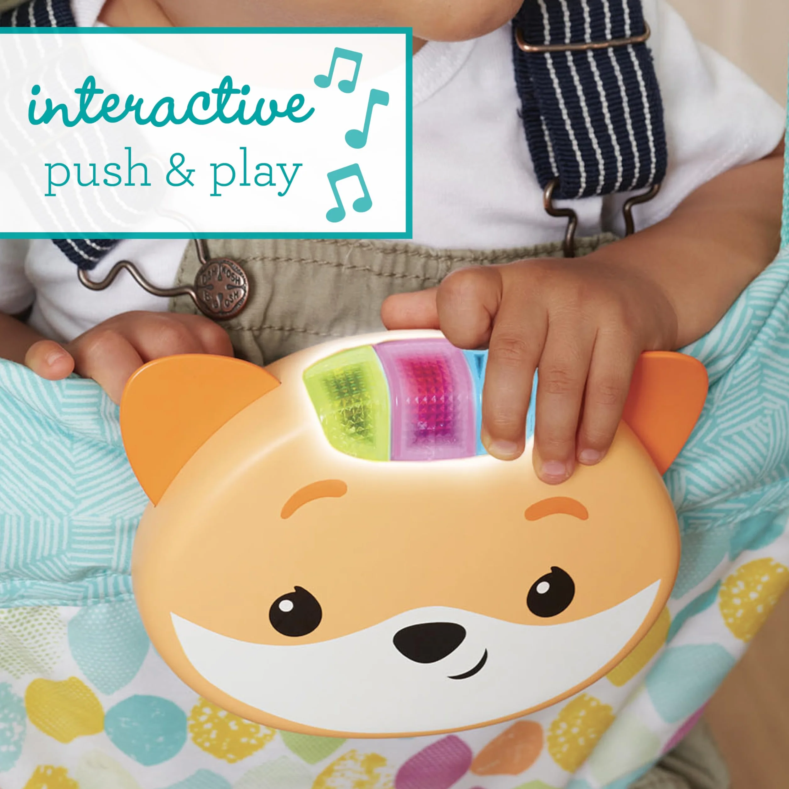 Infantino Siège Sauteur pour Porte 2-en-1 avec Musique et Lumières, Renard