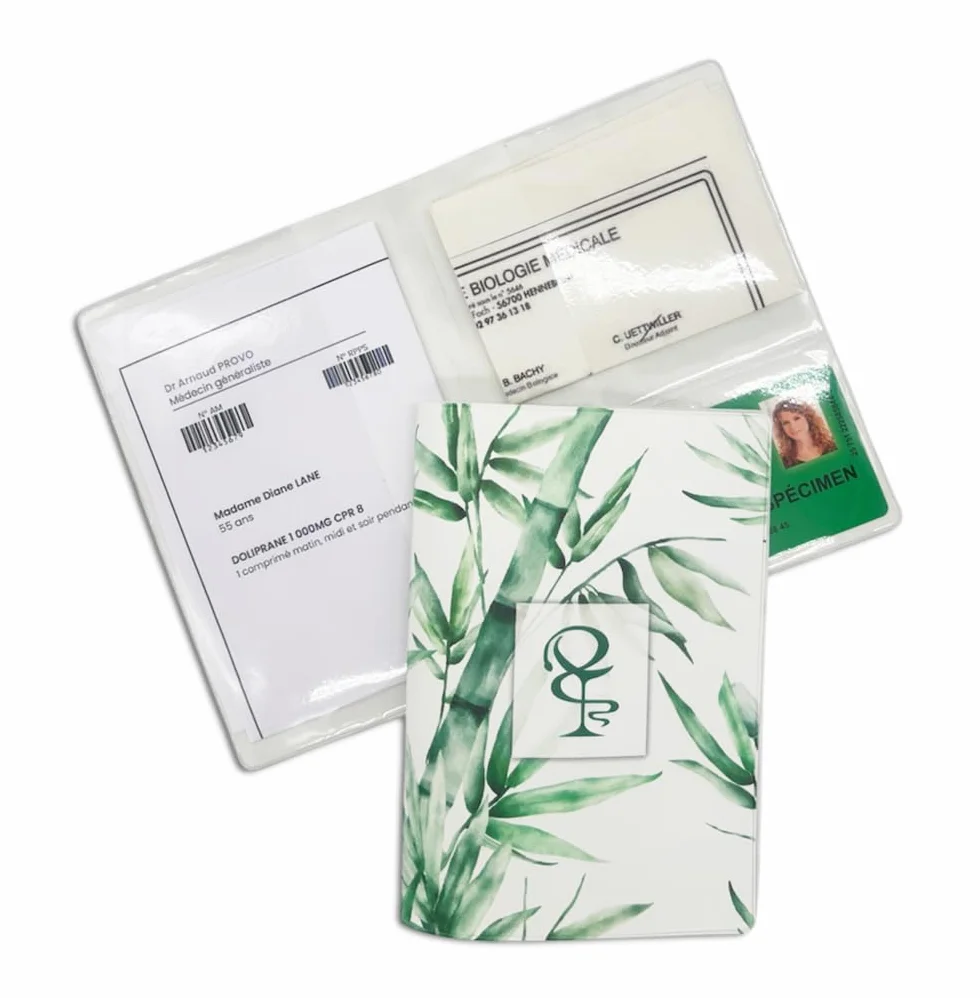Pochette Garde Ordonnance Gomme Expansée Fabriqué en France Modèle Bambou