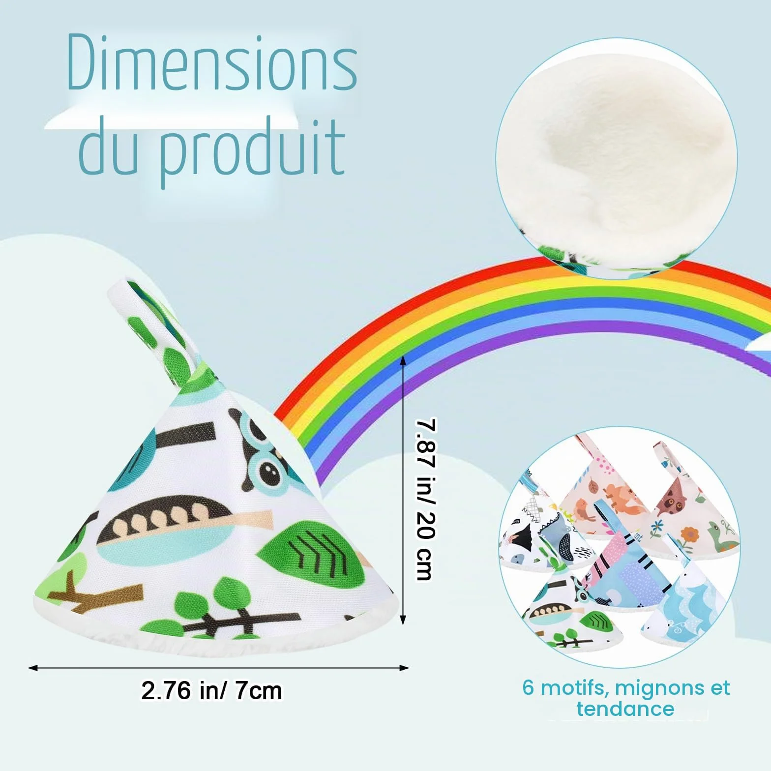 Pee Teepee Lot de 12 housses de couches pour bébé - Accessoires à forte absorption d'eau