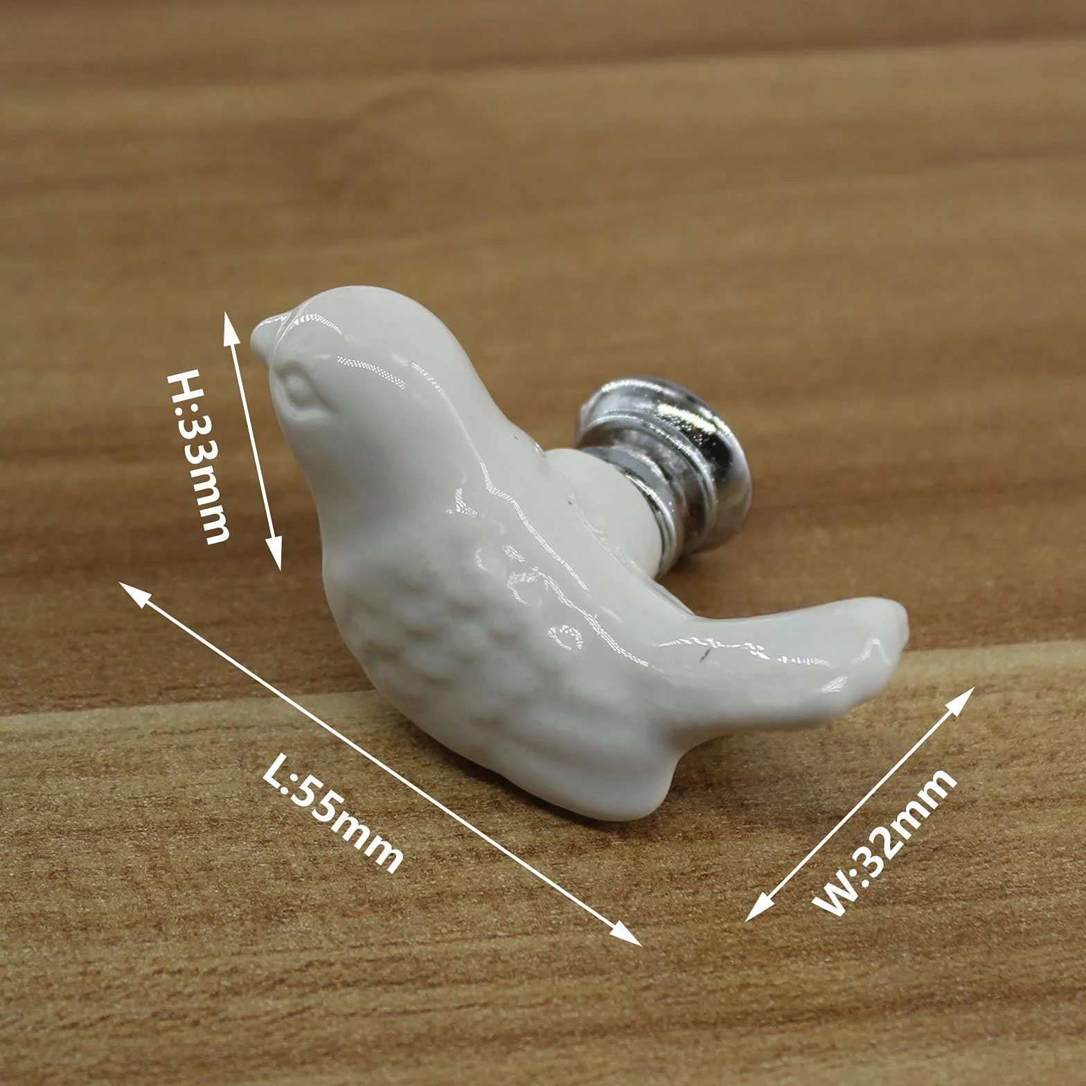 Poignées de porte en céramique rose lot de 8 pour chambre d'enfant