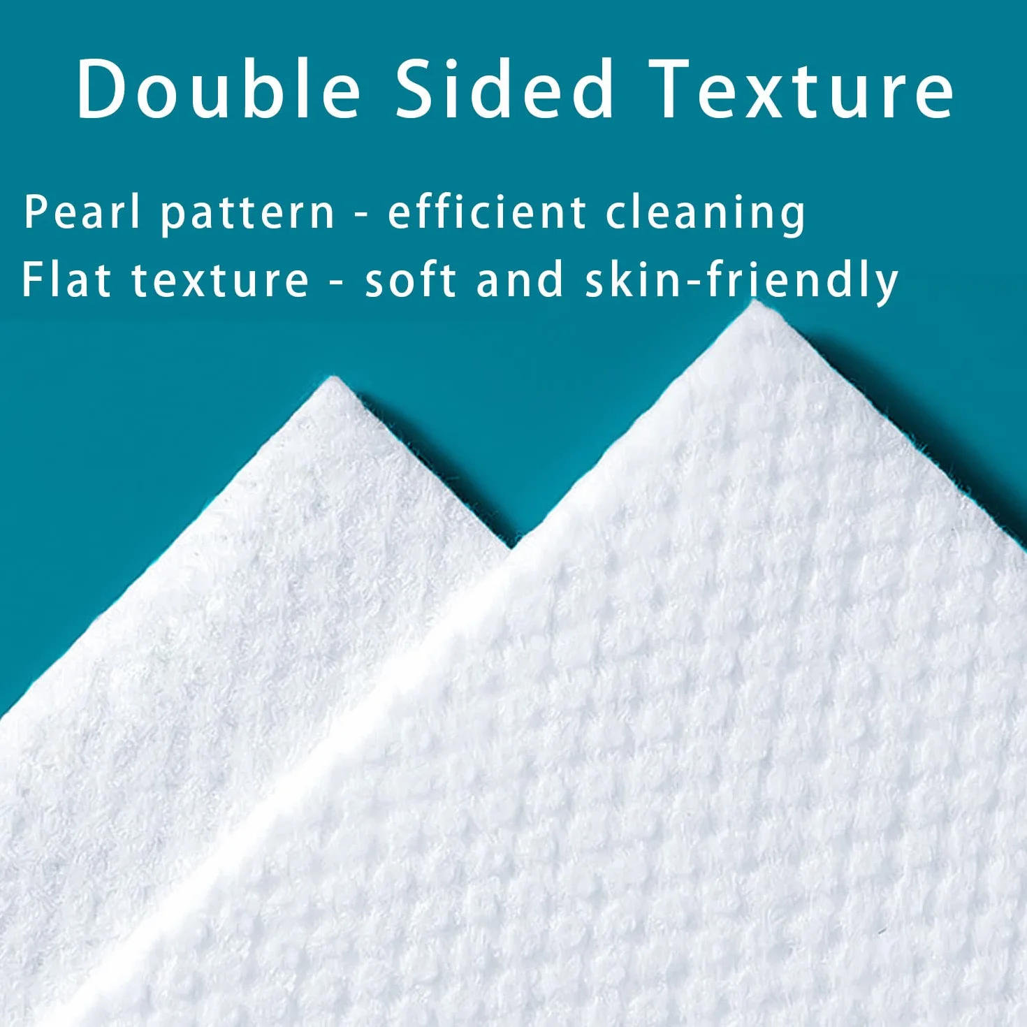 Lingettes Jetables 100% Coton 20x20cm, Serviettes de Visage Biodégradables pour Bébé, Lot de 100