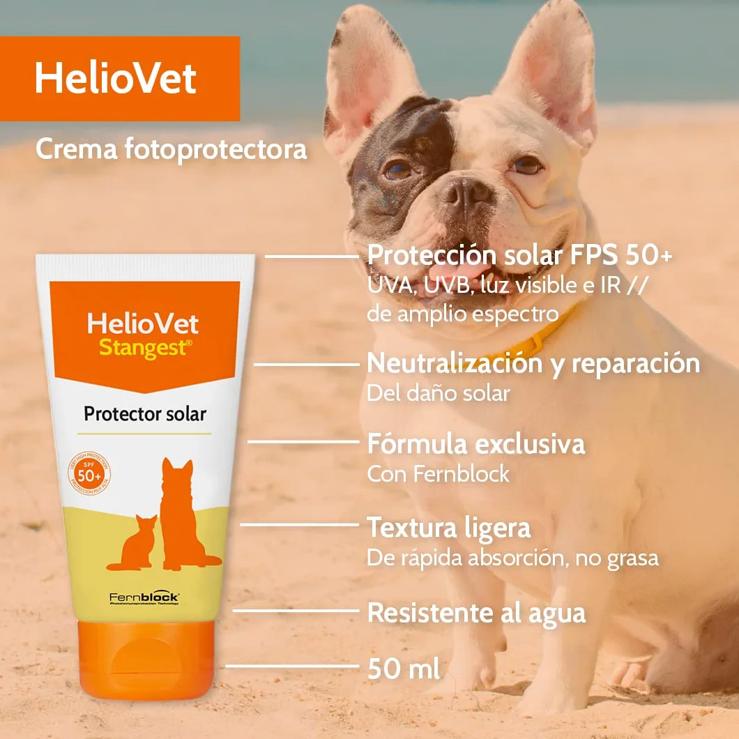 Heliovet crème solaire SPF50+ pour animaux 50 ml