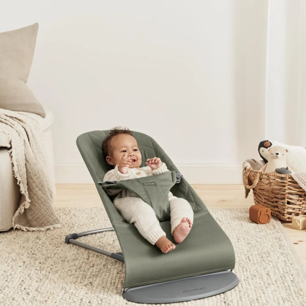 BabyBjörn Transat Bliss Tissé Pétale Vert foncé