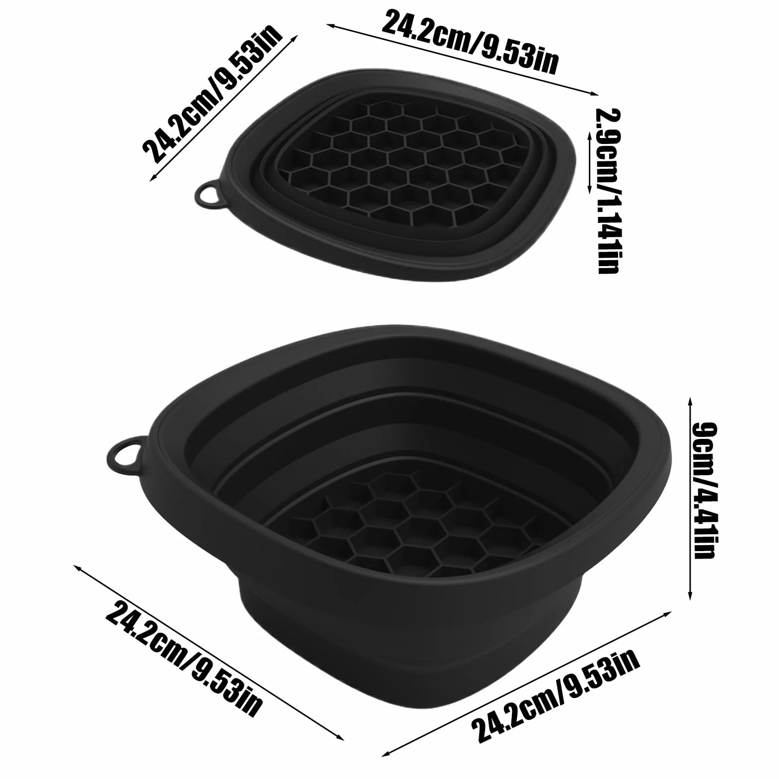 Bol De Visage Pour Glace Avec Ice-tray Intégré, Bol À Glace En Silicone Pour Visage, Bassin De Lavage En Silicone Portable Pliable