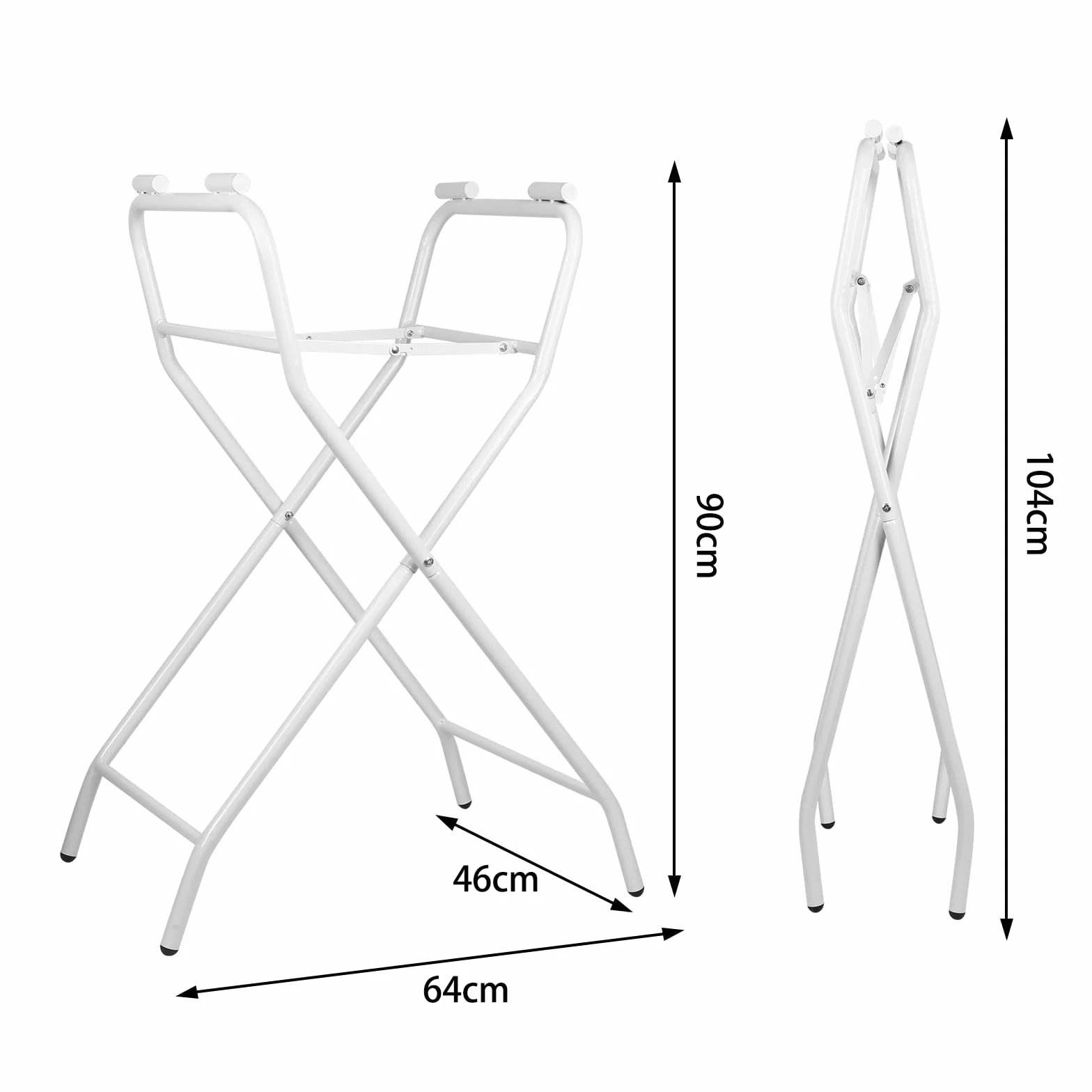 Baignoire Bébé Pliable avec Support sur Pied 85x47x85 cm Gris