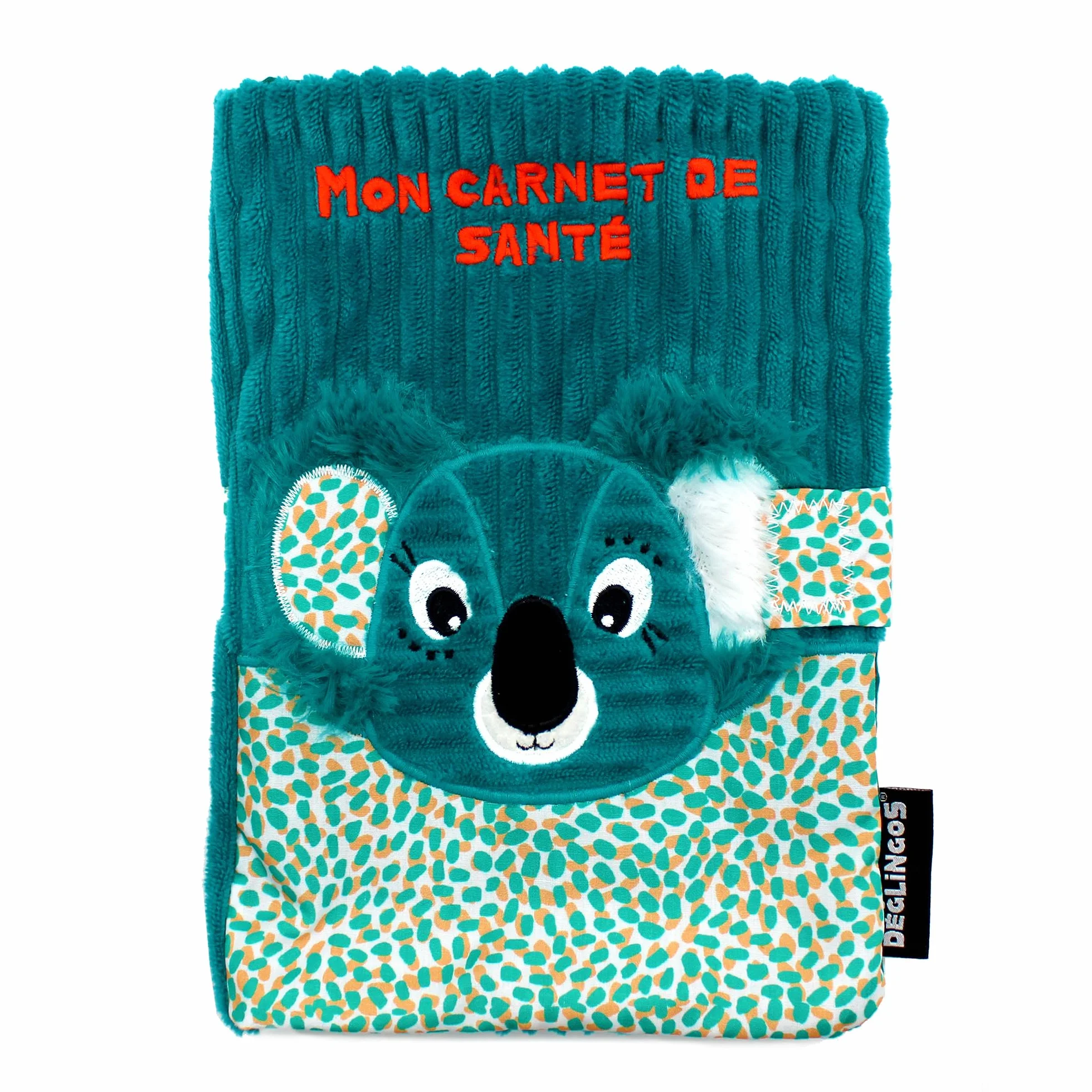 LES DEGLINGOS PROTEGE CARNET DE SANTE BERLINGOS LE KOALA BLEU 25cm