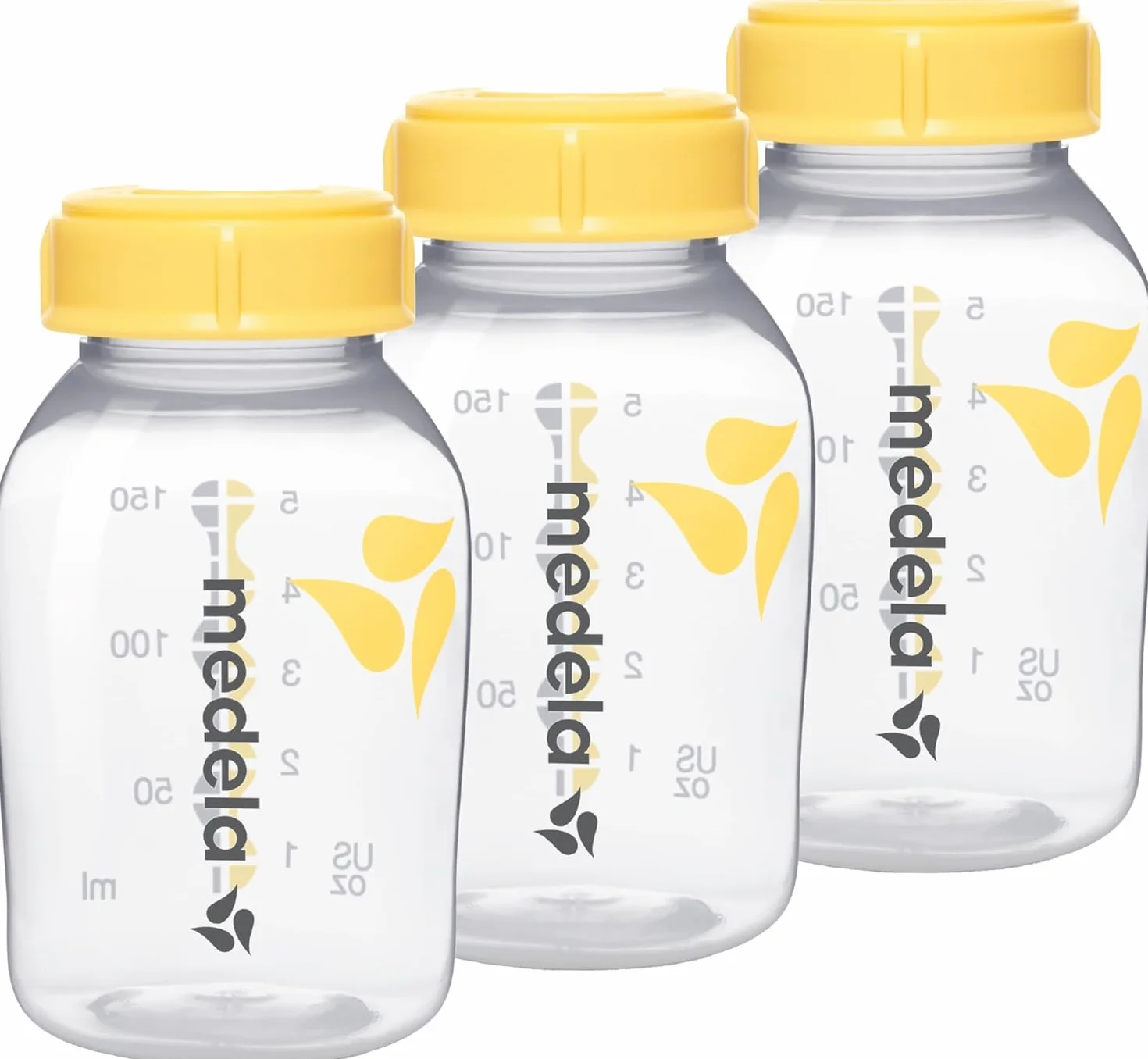 Medela Biberons de conservation pour lait maternel Sans BPA Lot de 3 × 150 ml