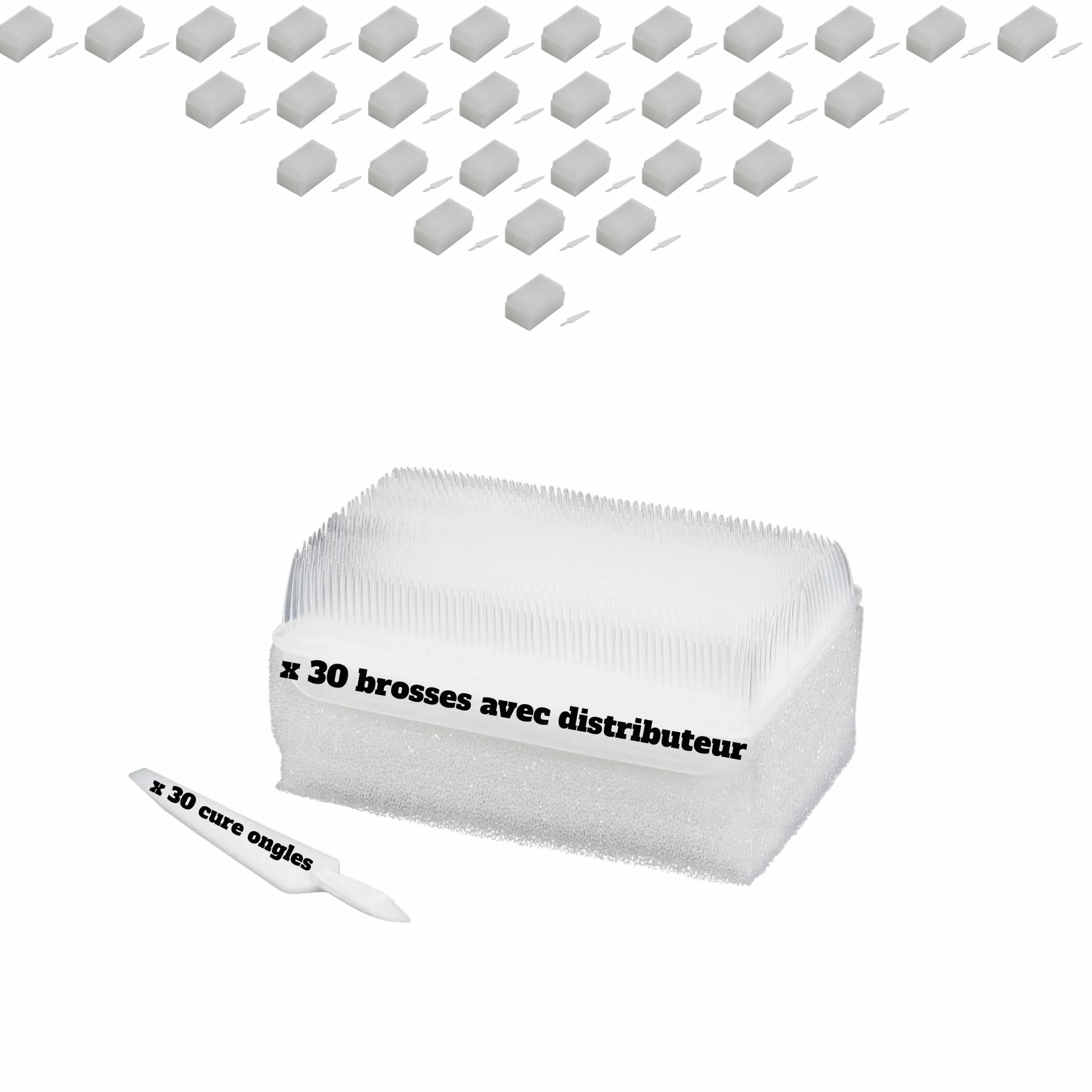 Brosse Chirurgicale Stérile Avec Cure-Ongle Double Face Thérapie Sensorielle Enfant Adulte Carton x 30