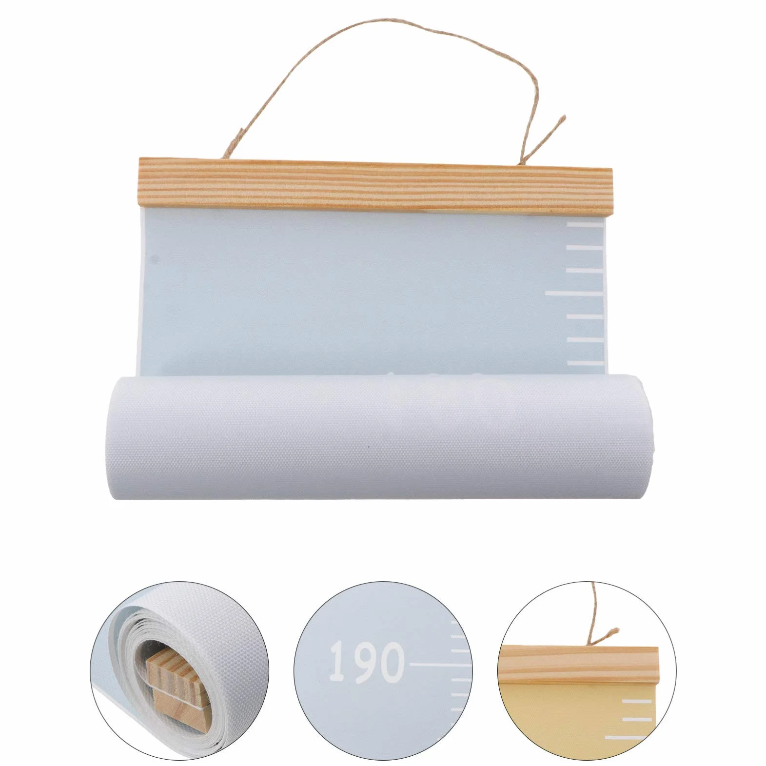 Alipis Toise Murale Enfant Bois 78.74In Règle De Hauteur Suspendue Décorative Mesure Croissance