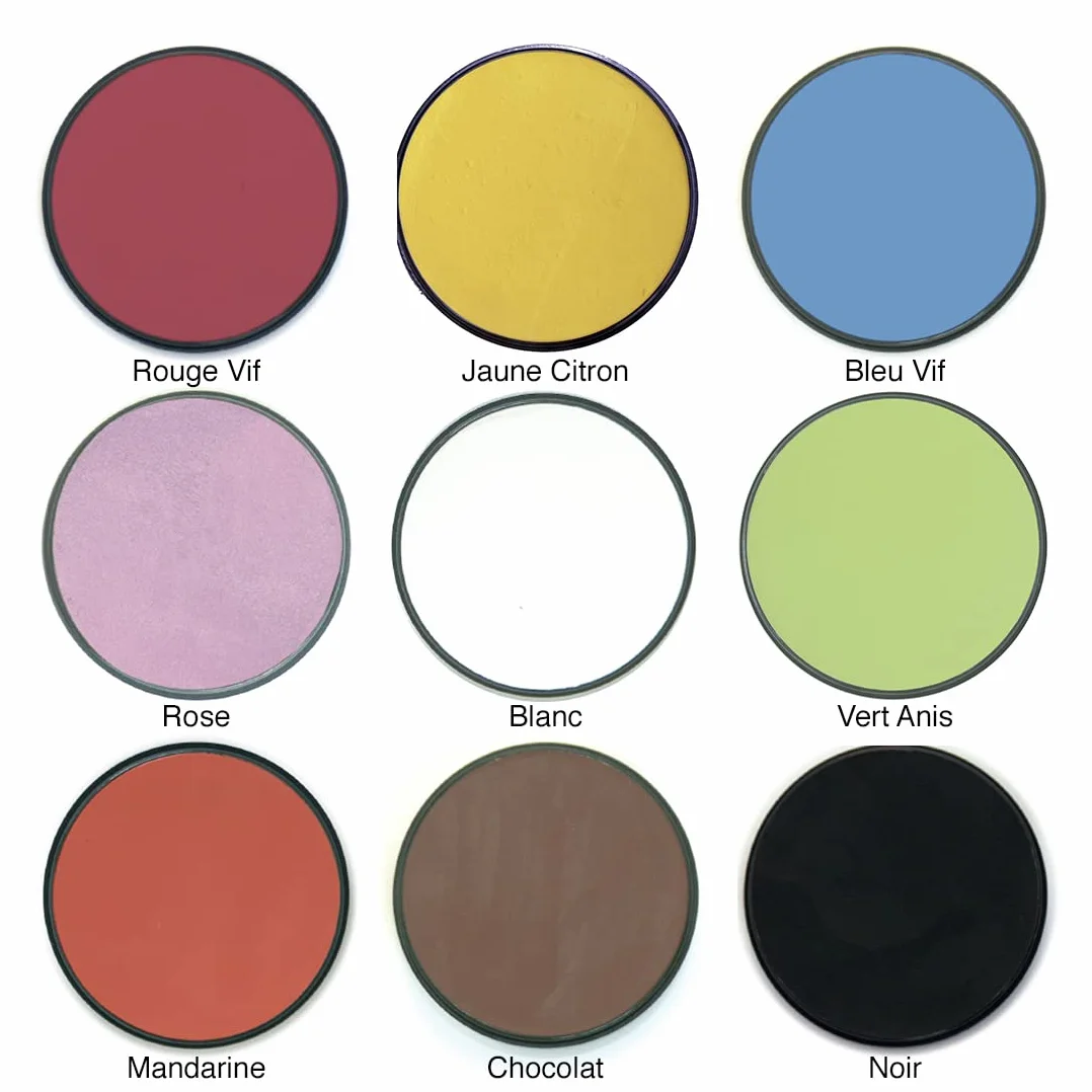 Grim’tout Palette Maquillage à l’Eau 9 Couleurs – Carnaval Halloween Anniversaire